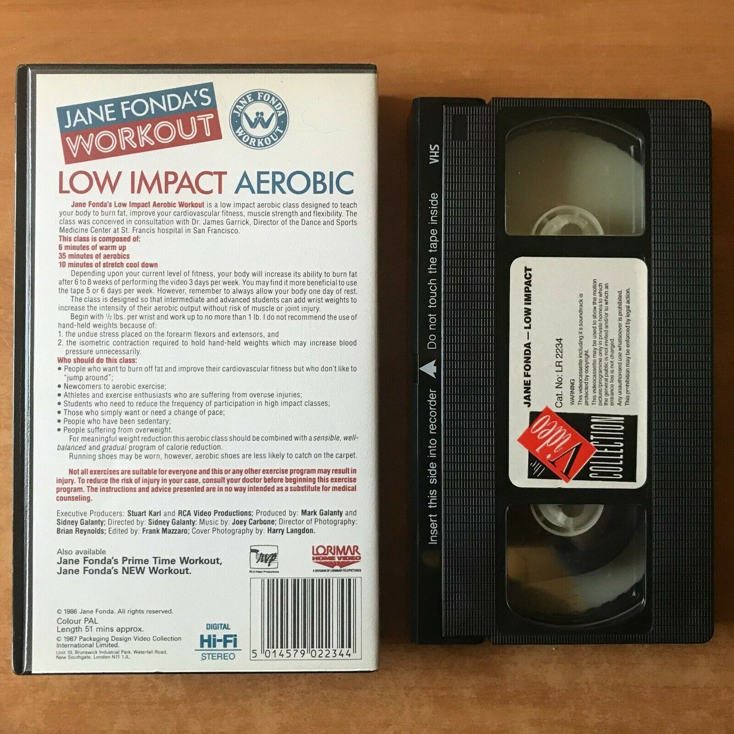 Low Impact Aerobic; [Jane Fonda]: Fitness - Body Workout - Exercises - Pal VHS-