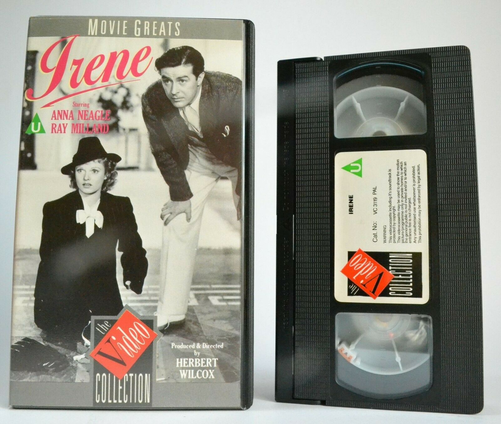 Irene (1940); [Herbert Wilcox] Musical (Cinderella Story) Anna Neagle - Pal VHS-