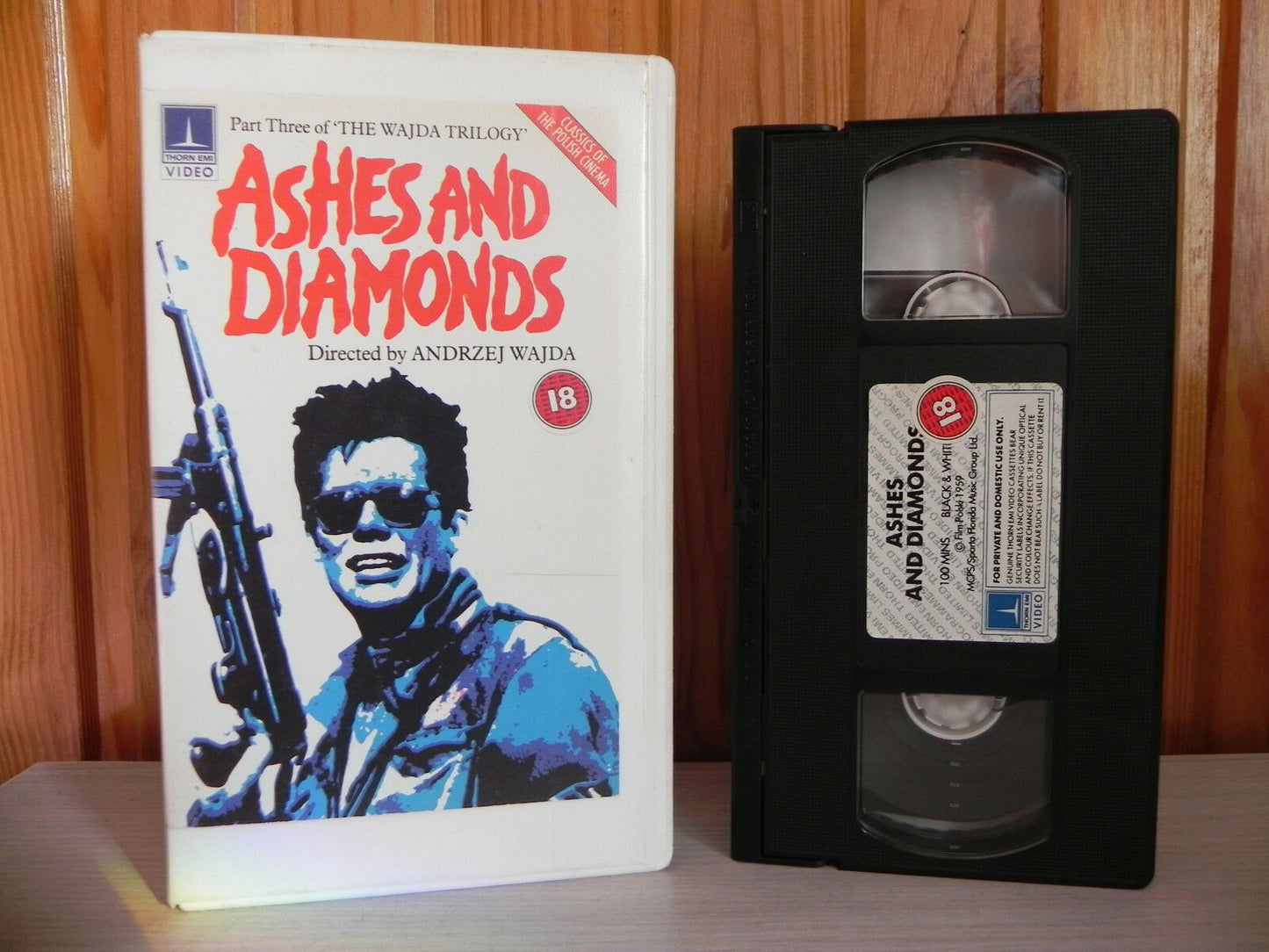 Ashes And Diamonds - Thorn Emi - Pre-Cert - Andrzej Wajda - Post WW2 Drama - VHS-