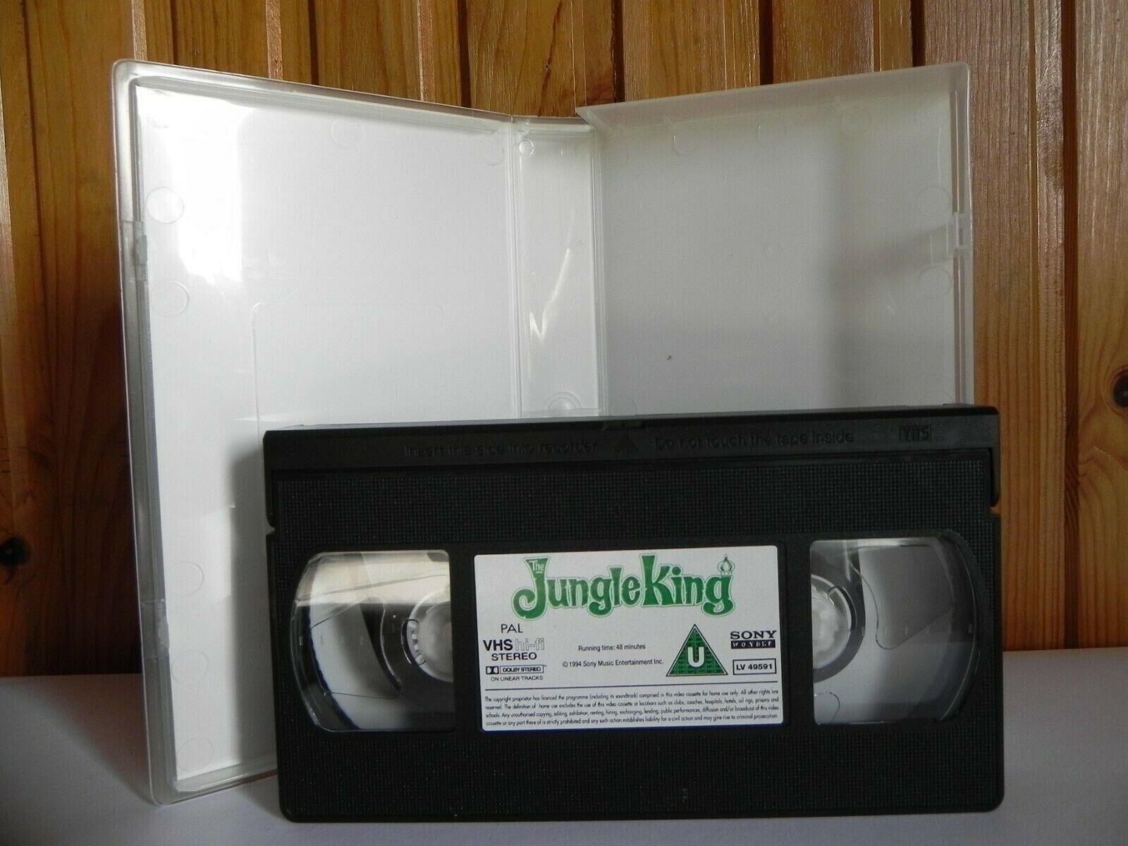 Jungle King - Animated Animals - Adventure - Musical - Family - Children's - VHS-