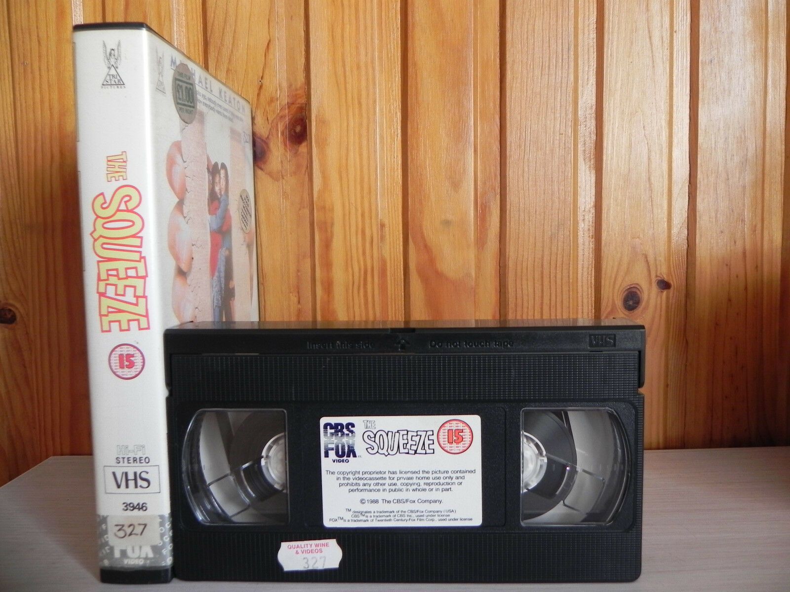 The Squeeze - Original CBS FOX Release - Keaton - Comedy Drama - BIg Box Pal VHS-