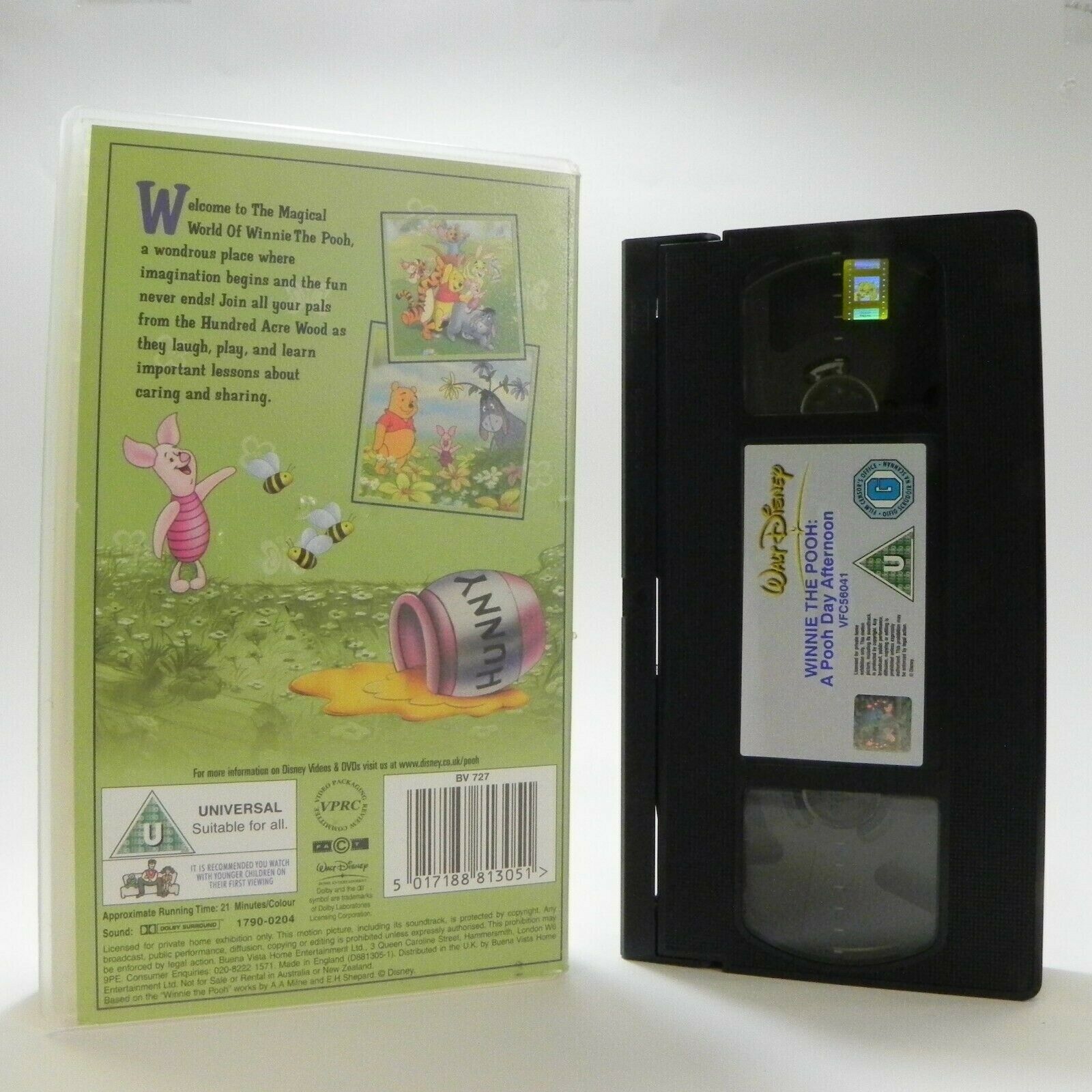 Winnie The Pooh: Pooh Day Afternoon - Walt Disney - Animated - Kids - Pal VHS-