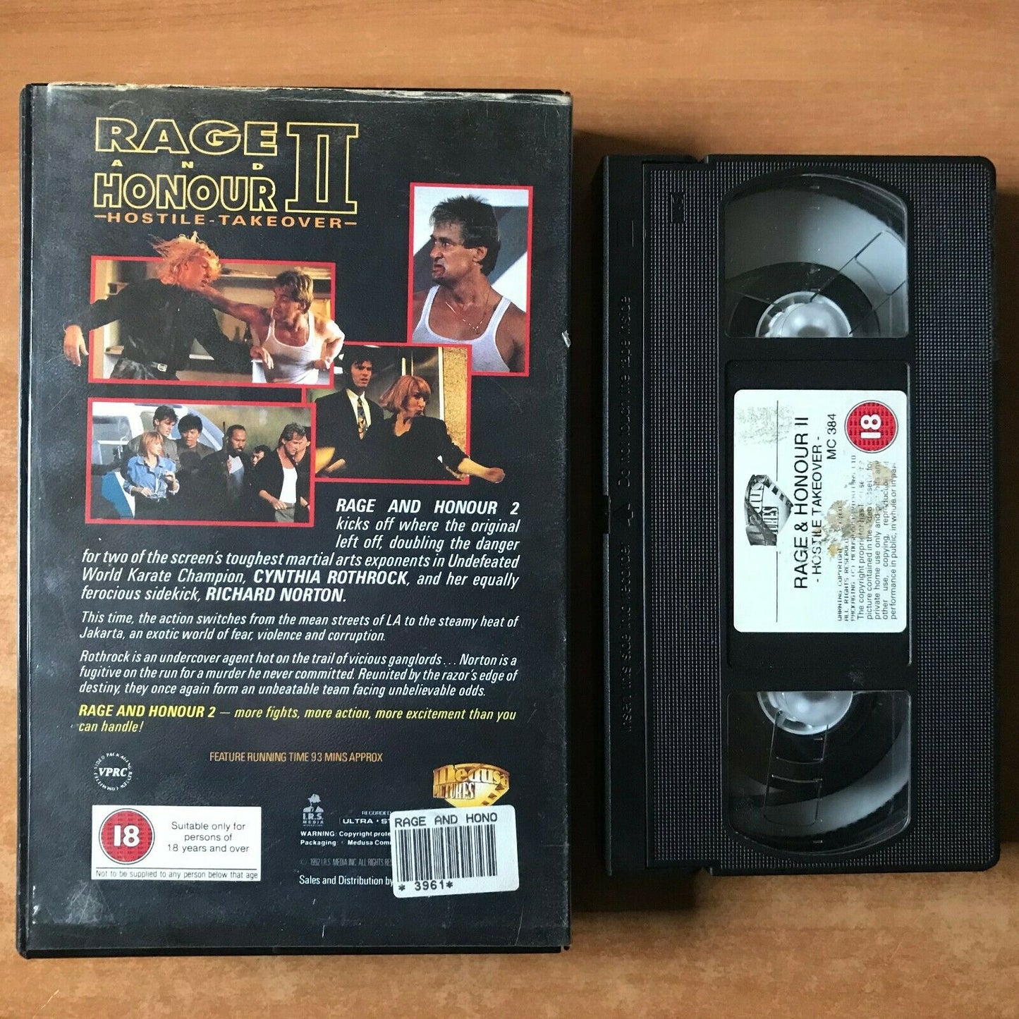 Rage And Honour 2: Hostile Takeover [Big Box] Martial Arts - Rothrock - Pal VHS-