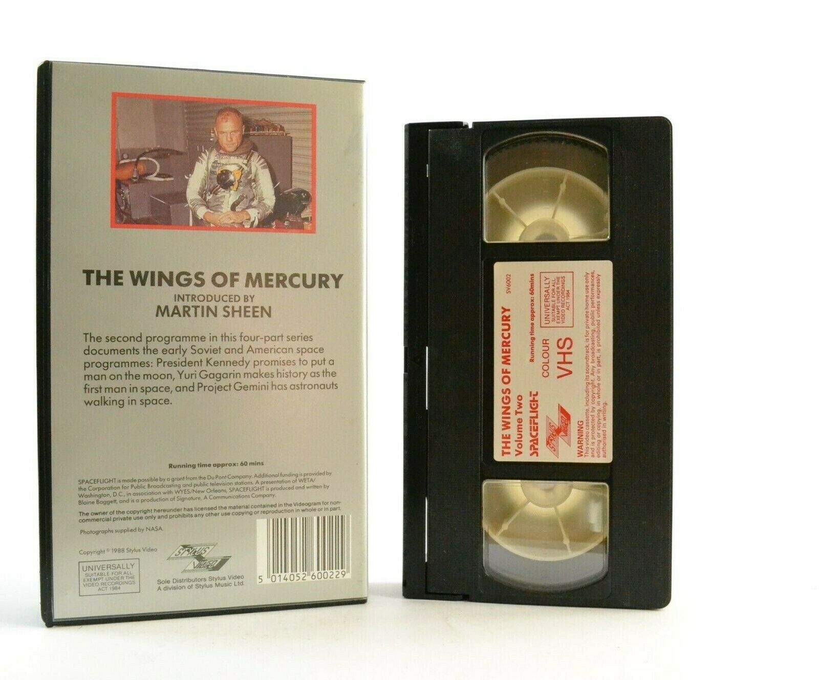 Spaceflight, Vol.Two: The Wings Of Mercury - Introduced By Martin Sheen - VHS-