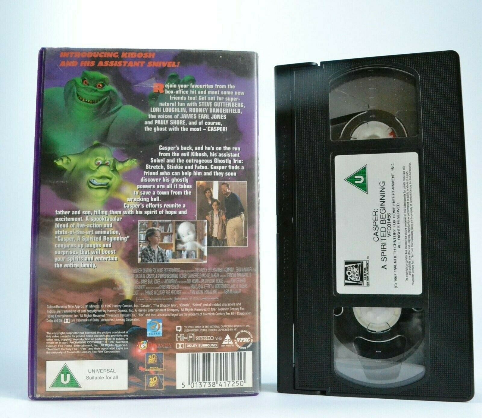 Casper: A Spirited Beginning - Family Film - Steve Guttenberg - Kids - Pal VHS-