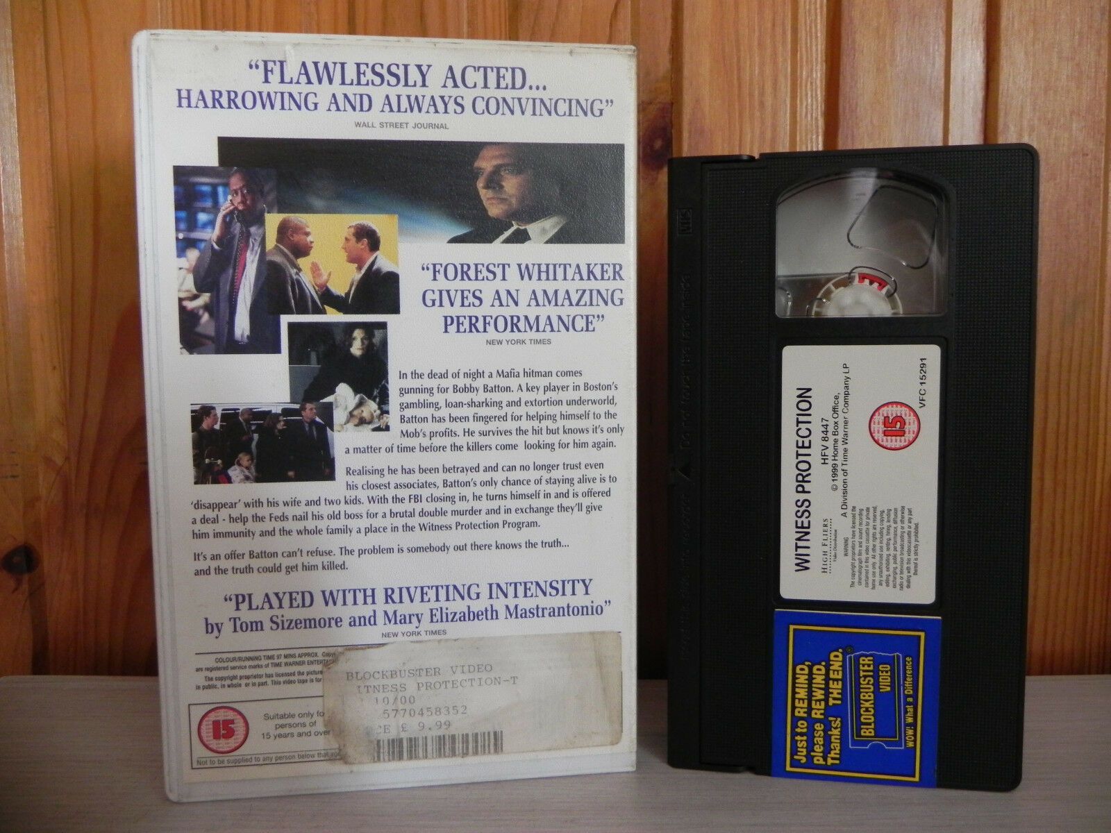 Witness Protection - Big Box - Forest Whitaker - Drama - High Fliers Video - VHS-