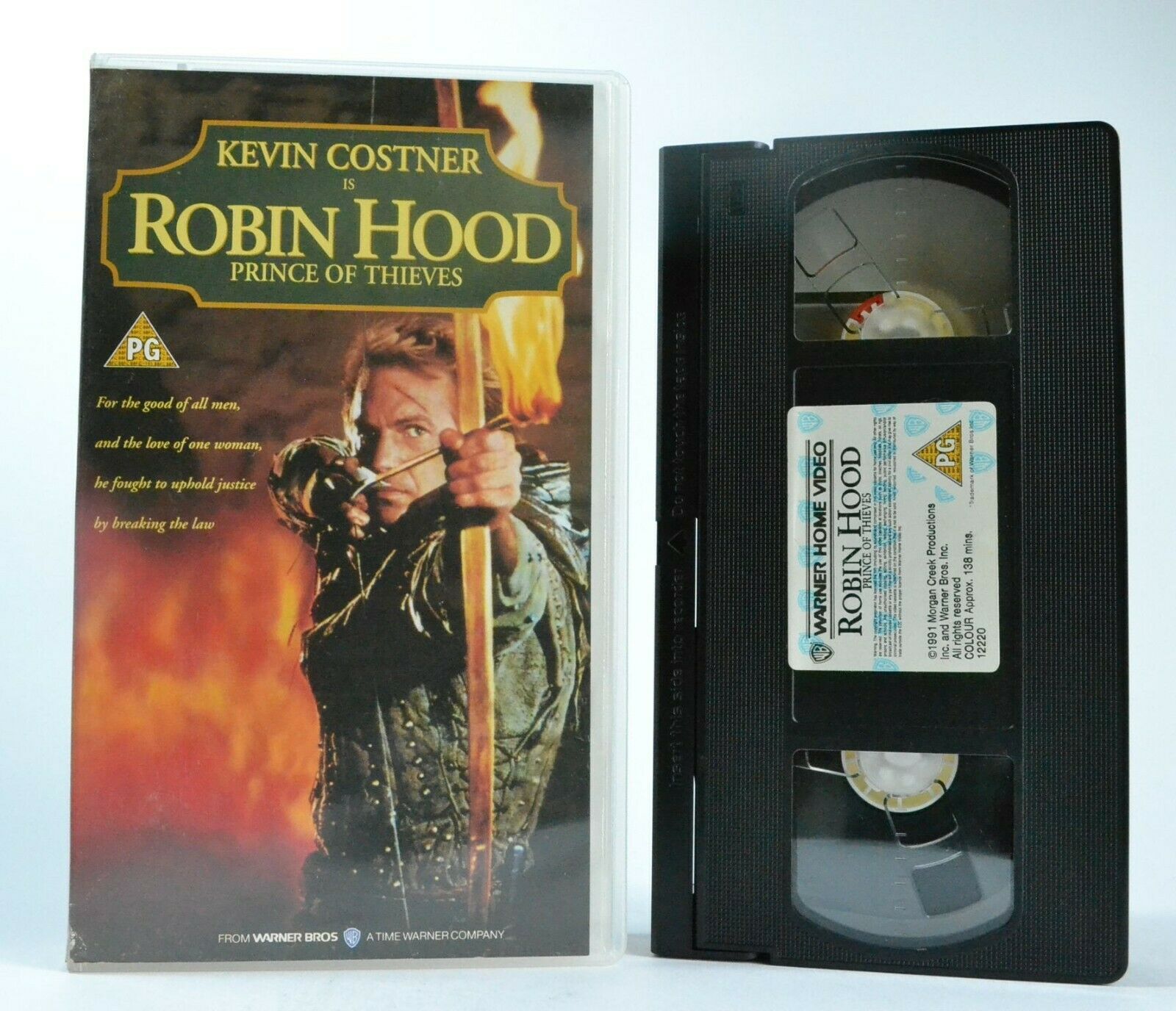 Robin Hood: Prince Of Thieves [English Folk Tale] - Kevin Costner - Pal VHS-
