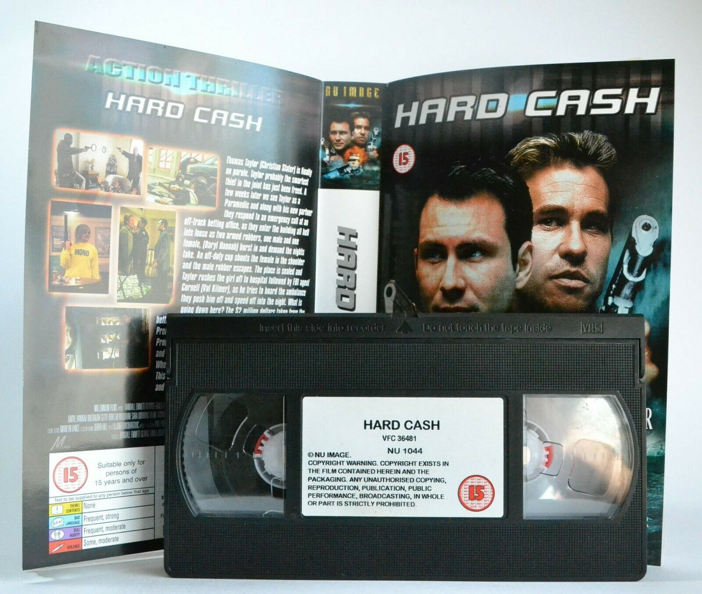 Hard Cash (Run For The Money) - Action - Christian Slater/Val Kilmer - Pal VHS-