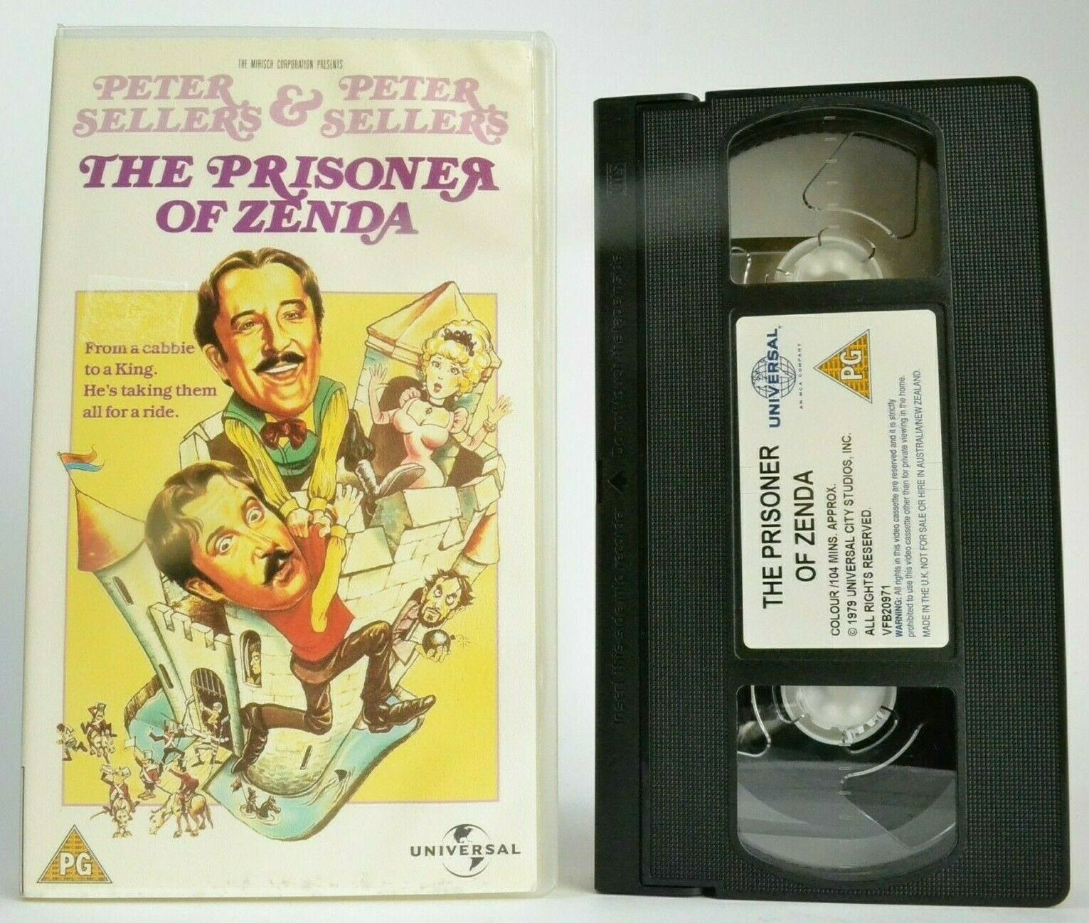 The Prisoner Of Zenda (1979); [Anthony Hope] - Parody - Peter Sellers - Pal VHS-