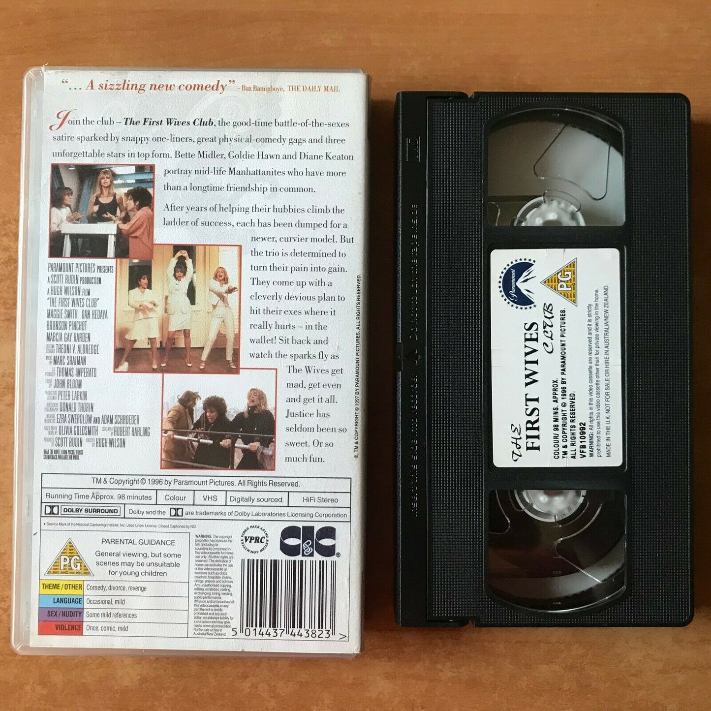 The First Wives Club (1996): Sizzling Comedy - Goldie Hawn / Diane Keaton - VHS-