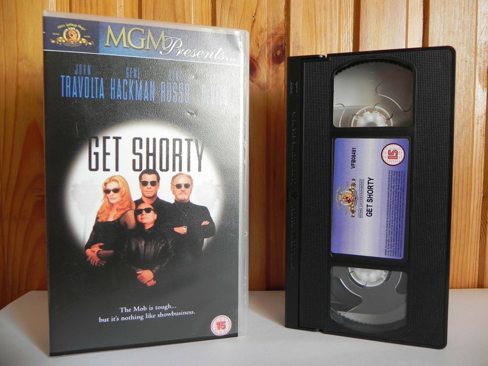 Get Shorty - Metro Goldwyn - Criminal Comedy - John Travolta - Rene Russo - VHS-