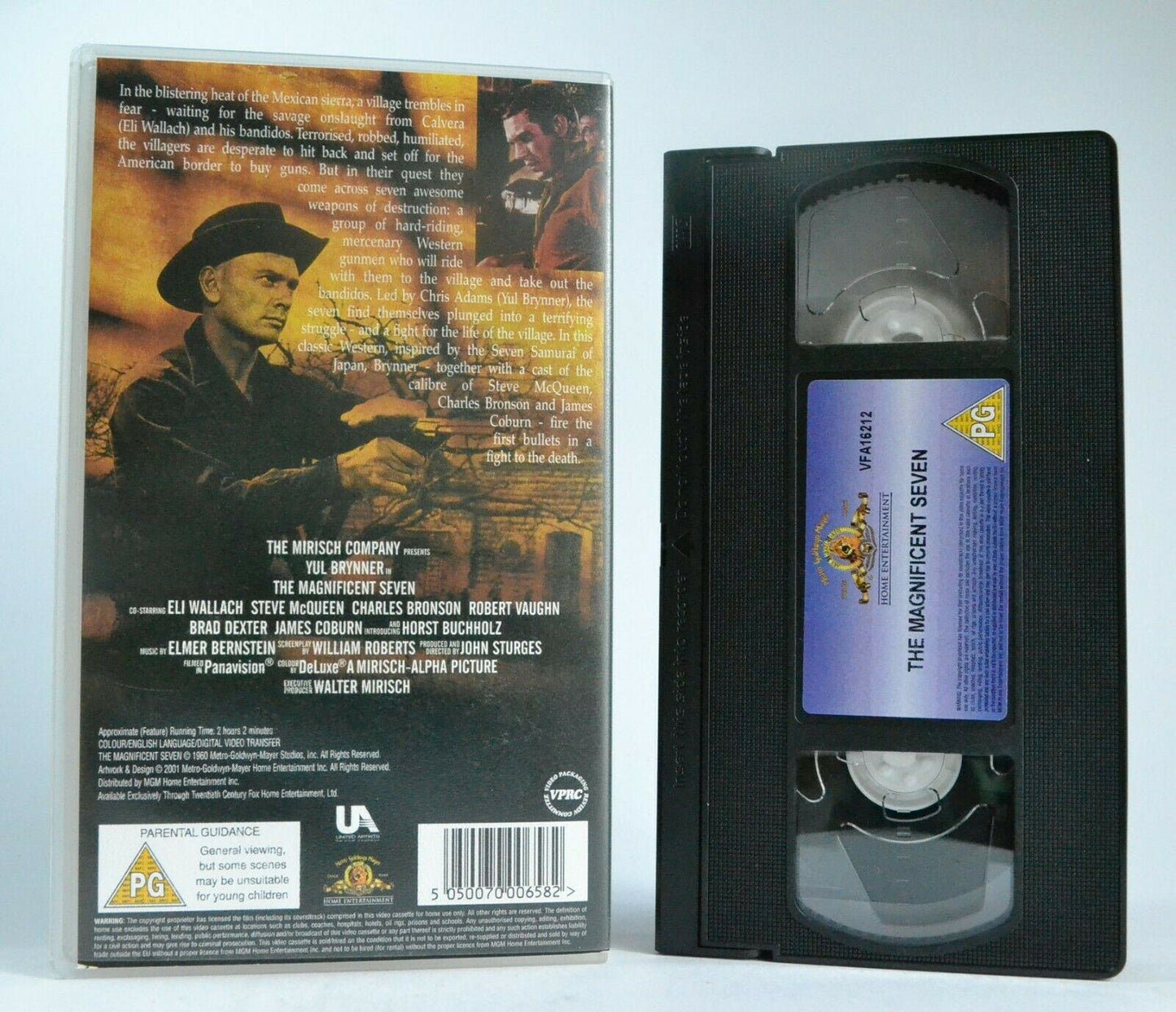 The Magnificent Seven (1960) - Western - Steve McQueen/Charles Bronson - Pal VHS-