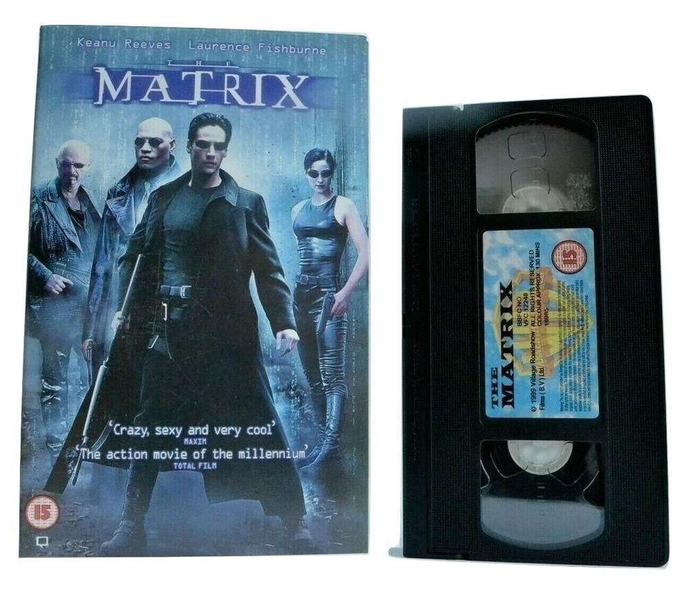 The Matrix (1999) - Sci-Fi Action - Large Box - K.Reeves/L.Fishburne - Pal VHS - Golden Class Movies LTD