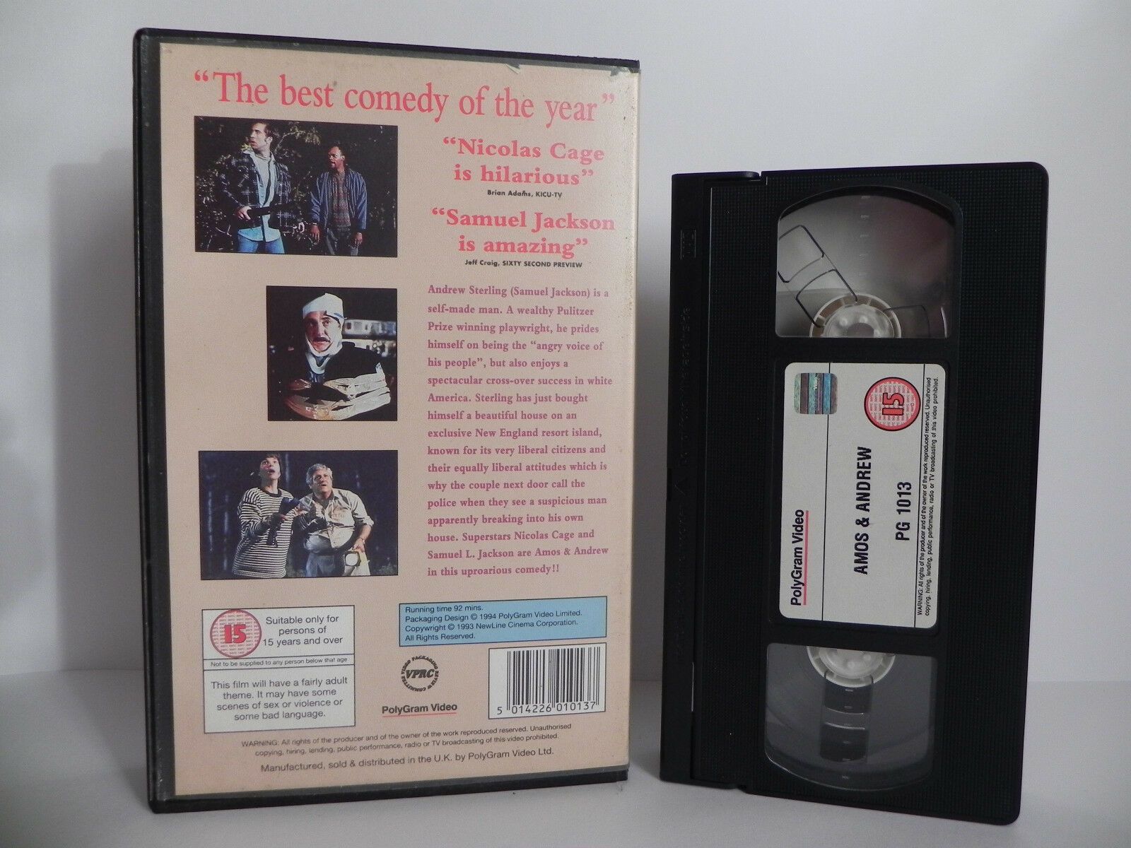 Amos And Andrew - Nick Cage/S.L.Jackson - Big Box - Ex-Rental - X-Funny - VHS-