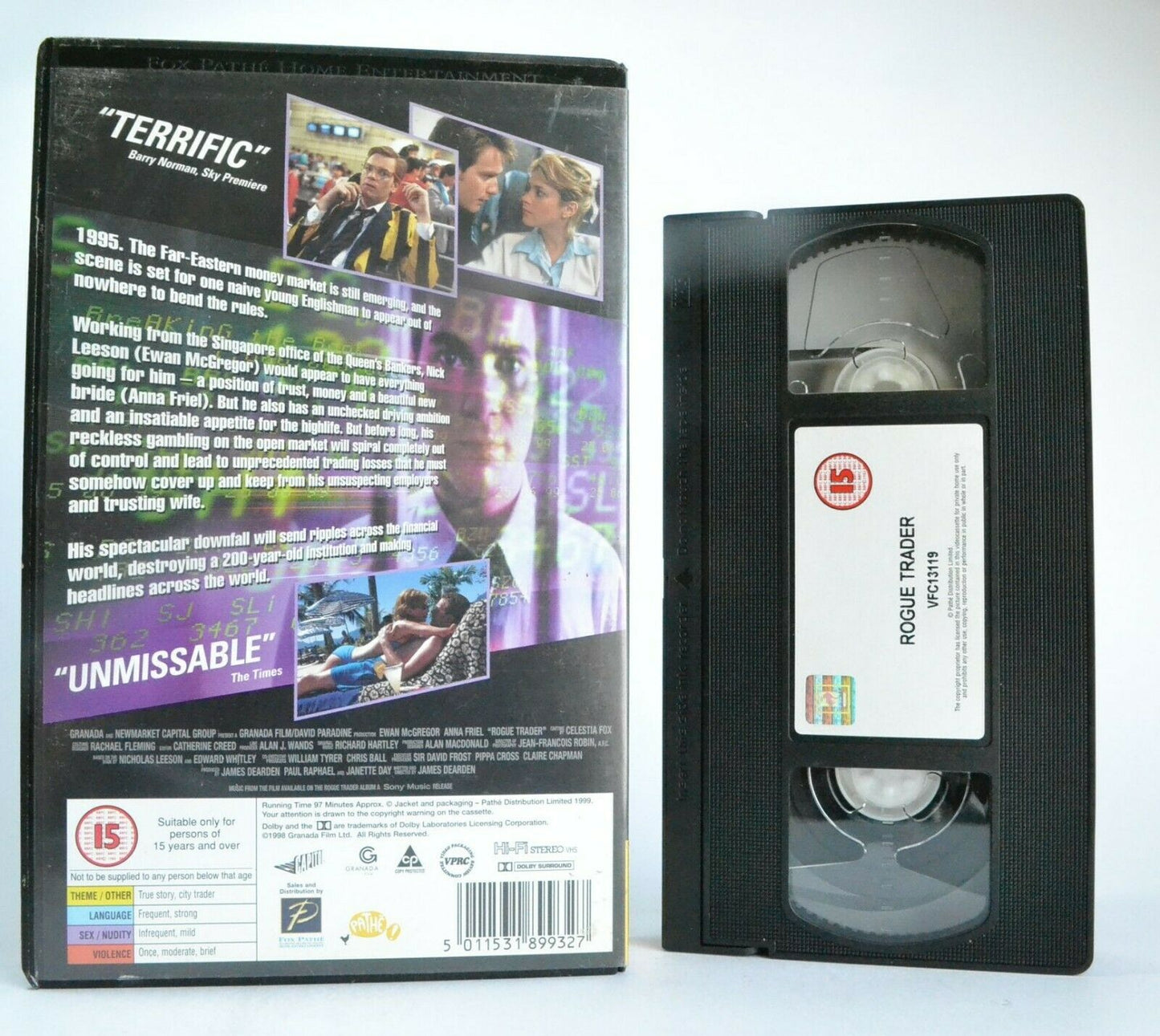 Rogue Trader: Story Of Nick Leeson - Large Box - Drama - Ewan McGregor - Pal VHS-