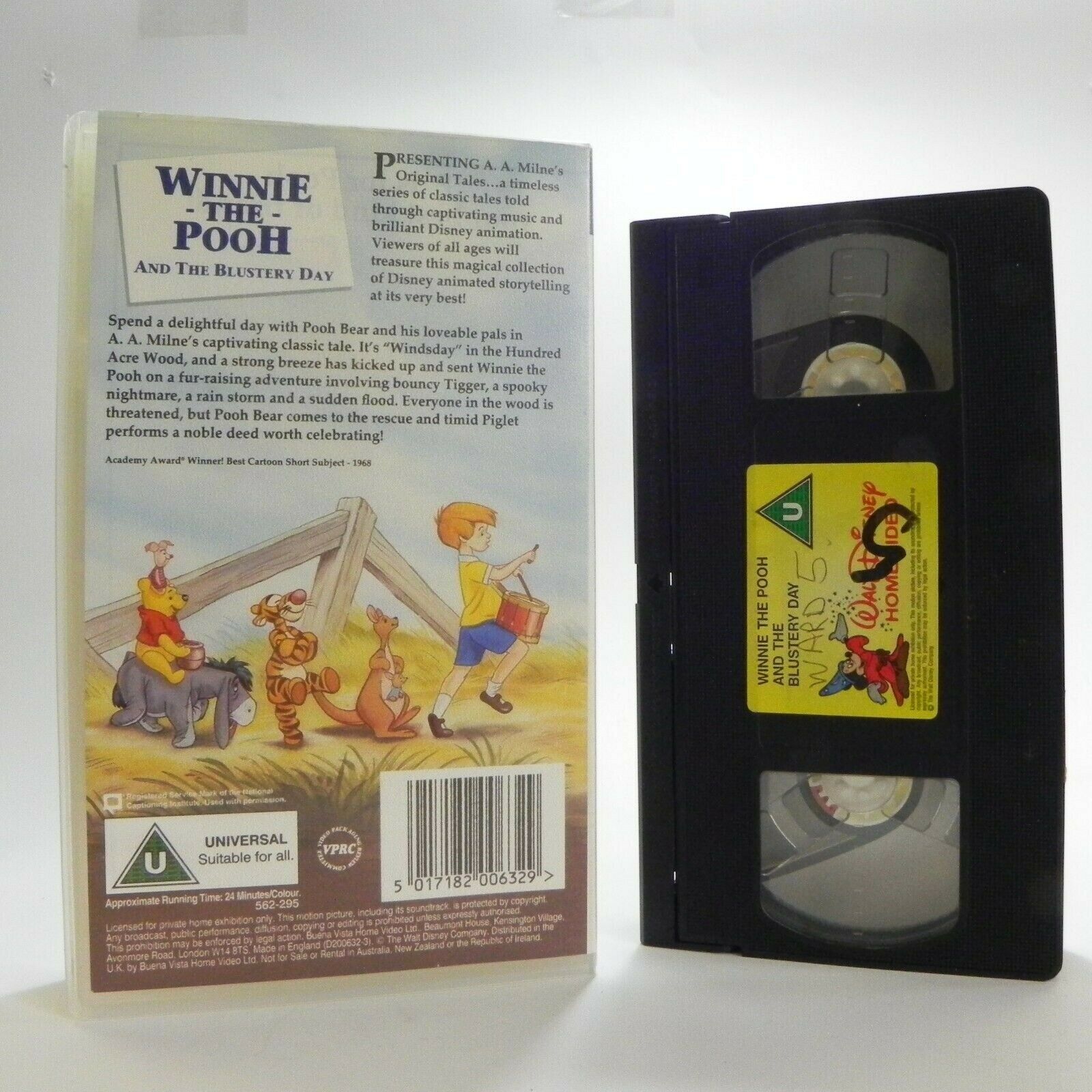 Winnie The Pooh And The Blustery Day - A.A. Milne's Original Tales - Kids - VHS-