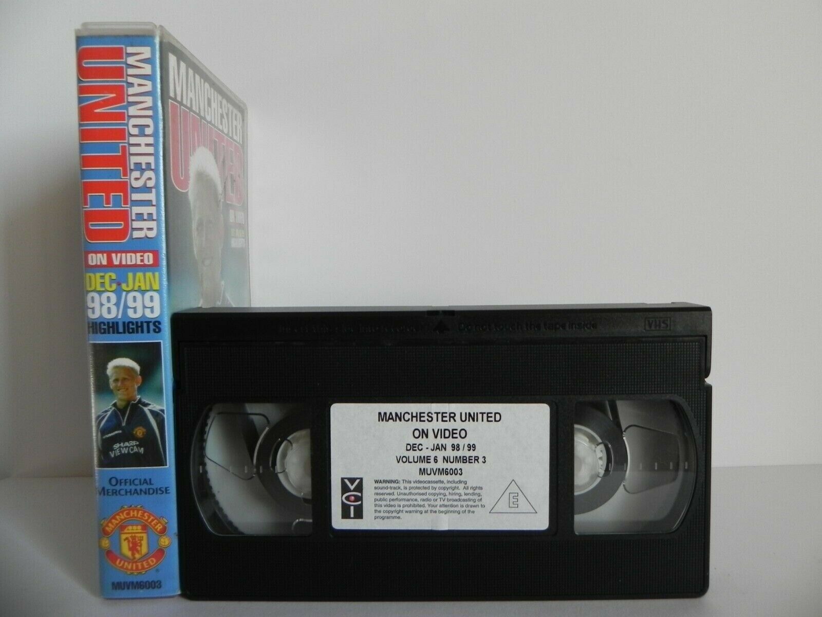 Manchester United On Video - Dec-Jan-98/99 - Highlights - Football - Pal VHS-