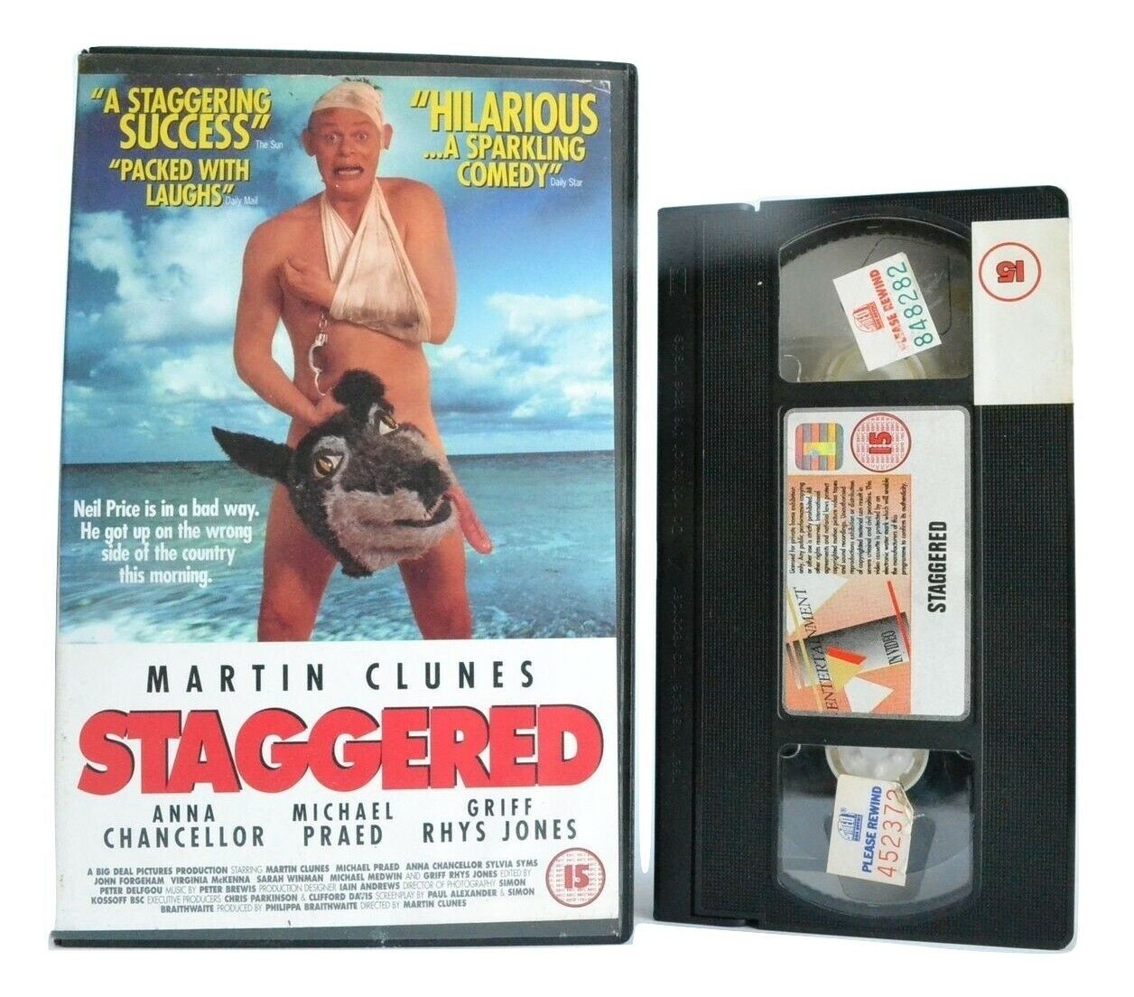 Staggered (1994): Film By M.Clunes - British Romantic Comedy - Large Box - VHS-