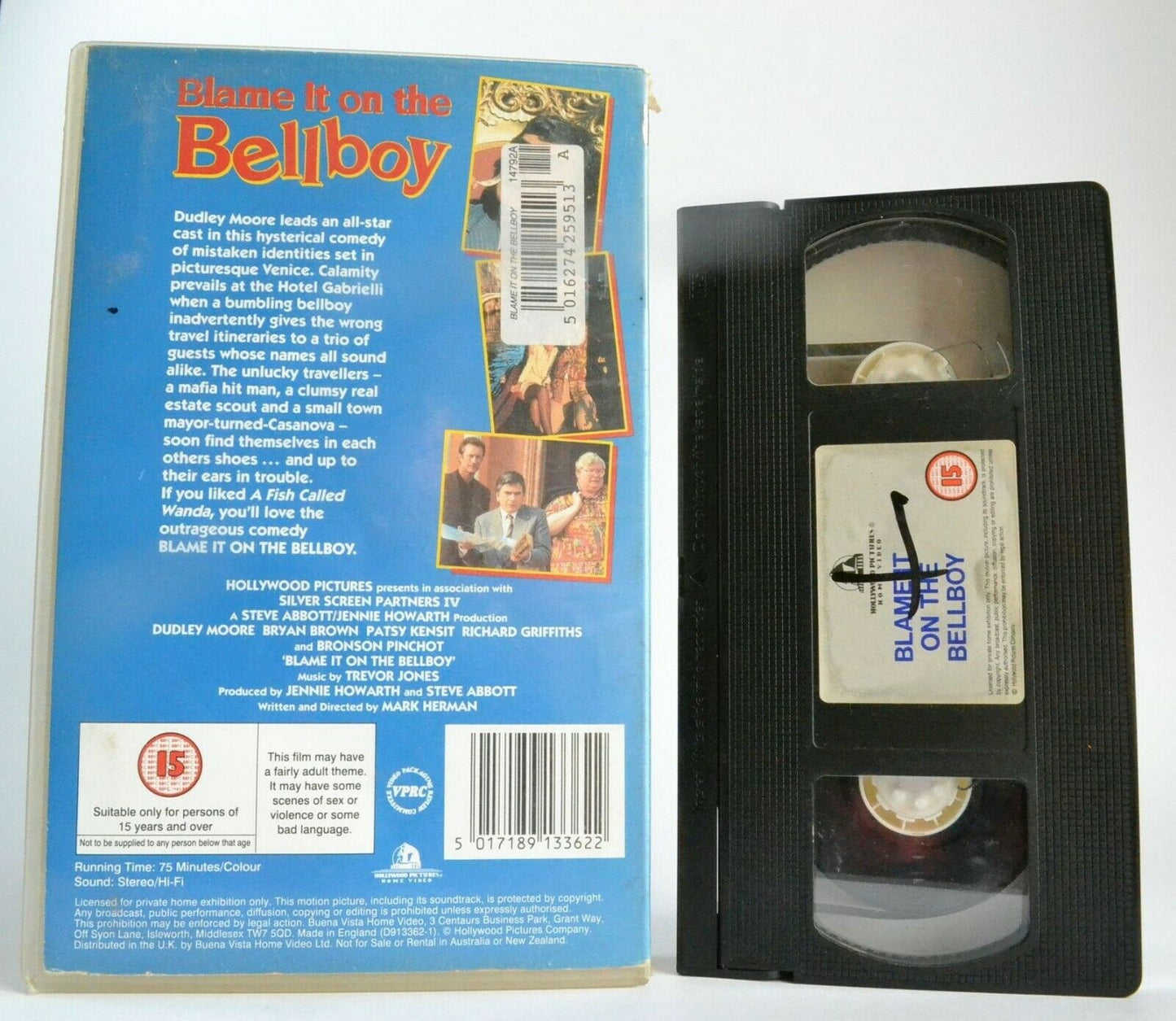 Blame It On The Bellboy (1992): Mistaken Identity Hysteria - Dudley Moore - OOP VHS-