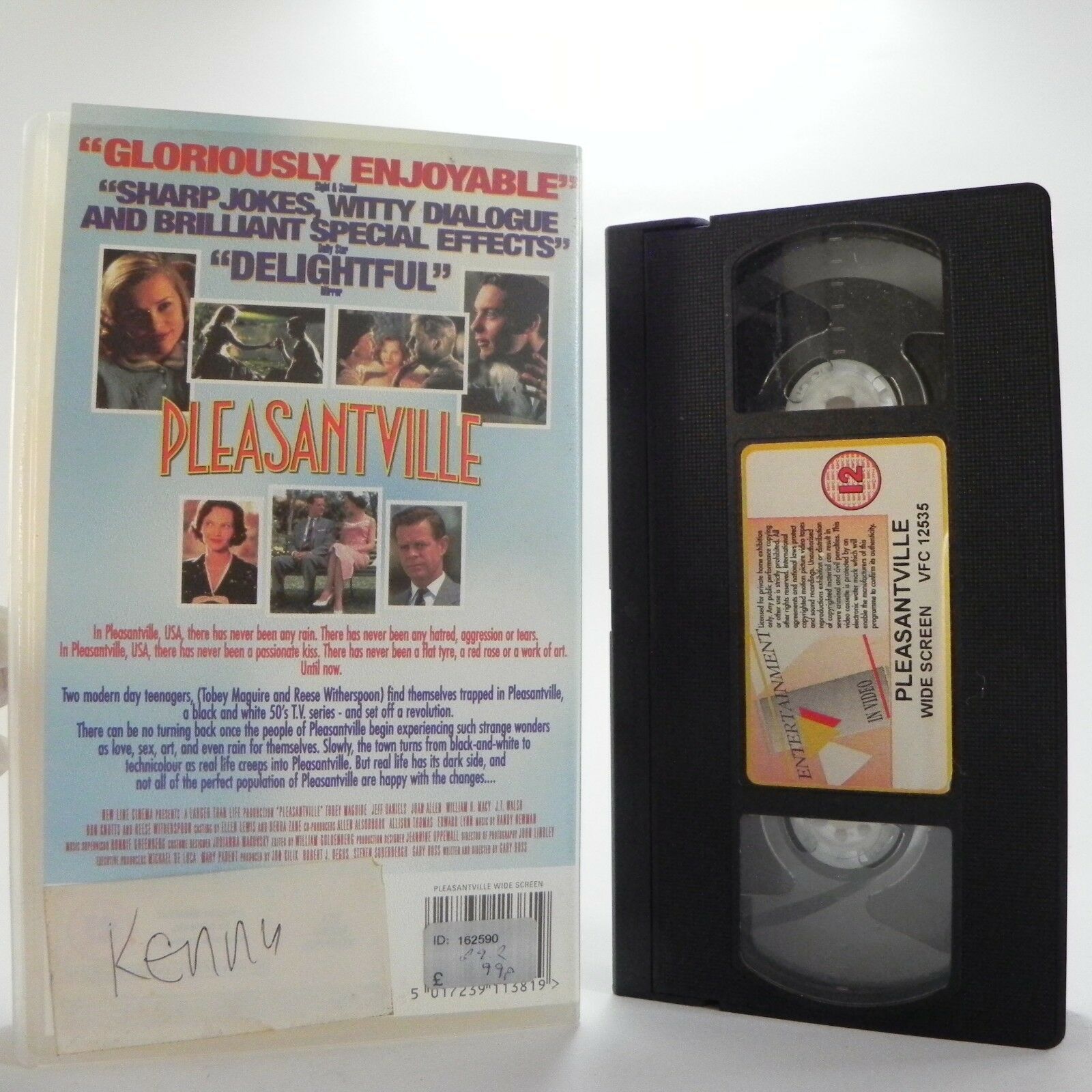 Plesantville: Comedy/Drama (1998) - Tobey Maguire - Jeff Daniels - Pal VHS-