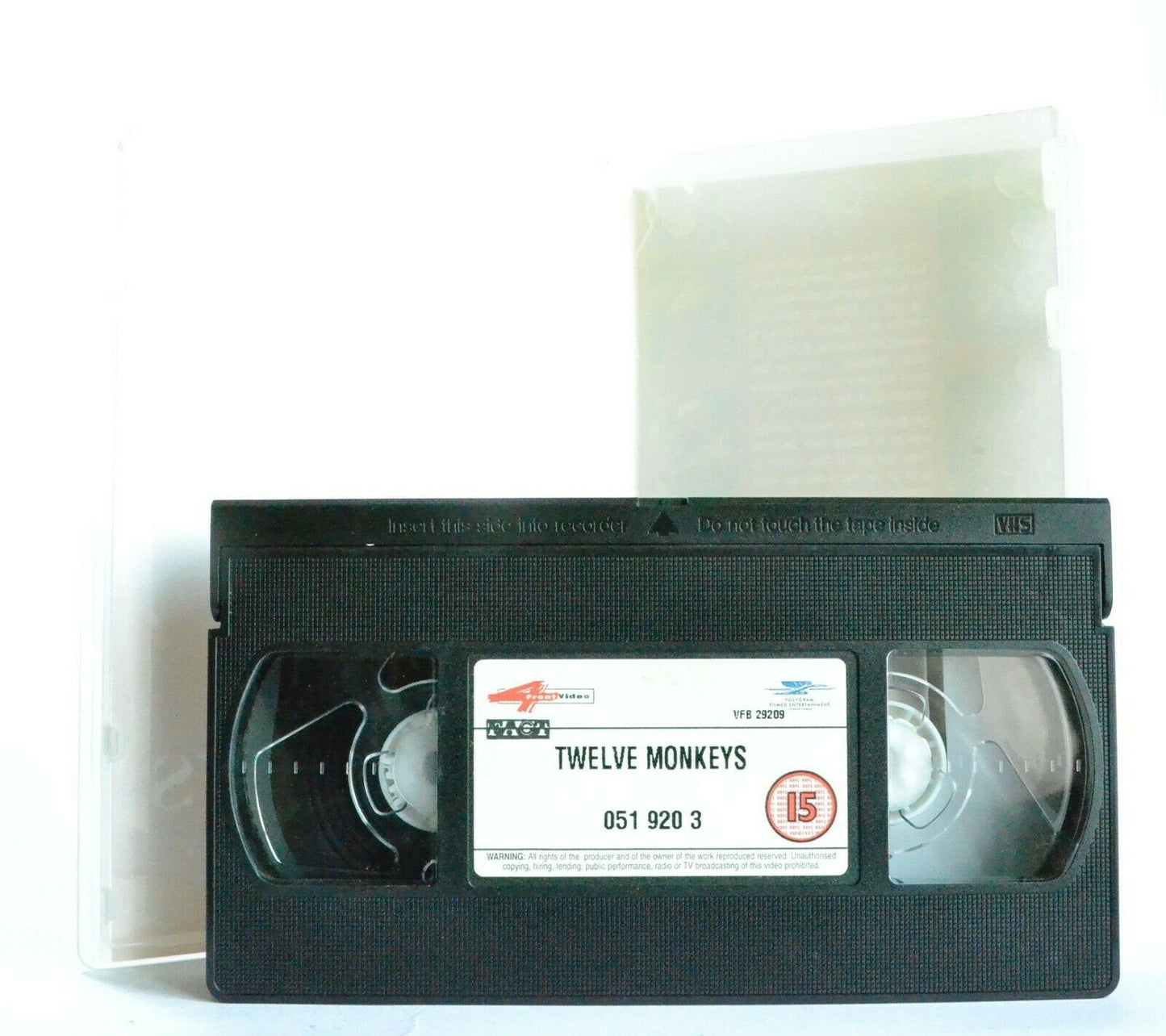 Twelve Monkeys: Time Travel - Bruce Willis - Brad Pitt - Action (1995) - VHS-