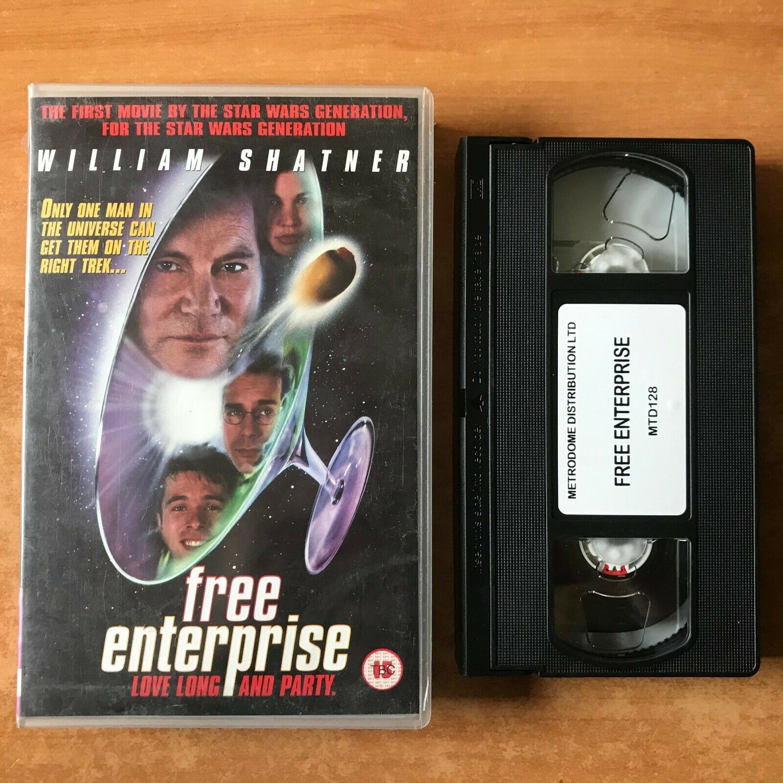 Free Enterprise: Star Trek Parody - Sample [Large Box] William Shatner - Pal VHS-