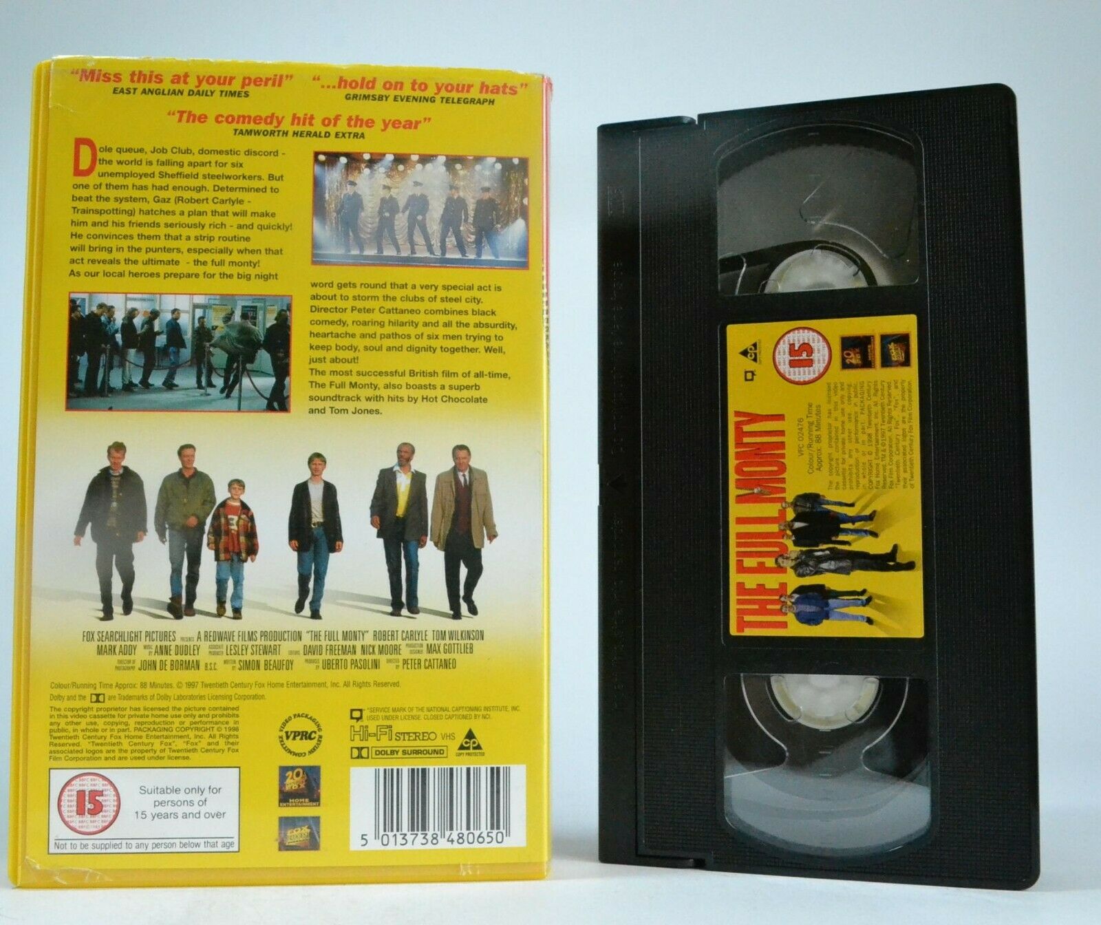 The Full Monty (1997): Britain's Favourite Comedy - Male Striptease Act - VHS-