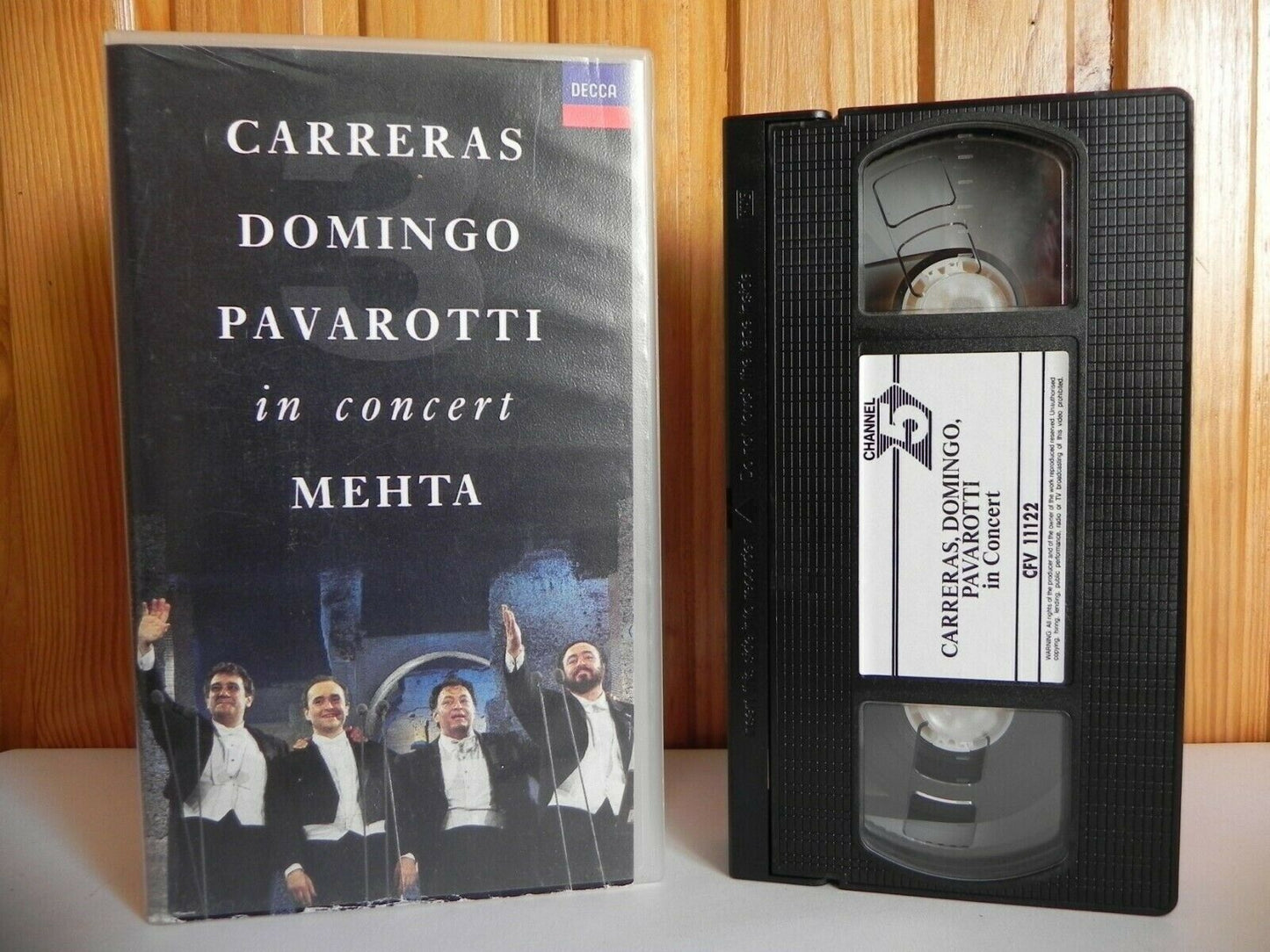 Carreras, Domingo, Pavarotti: In Concert - Roma 7 July 1990 - Three Tenors - VHS-