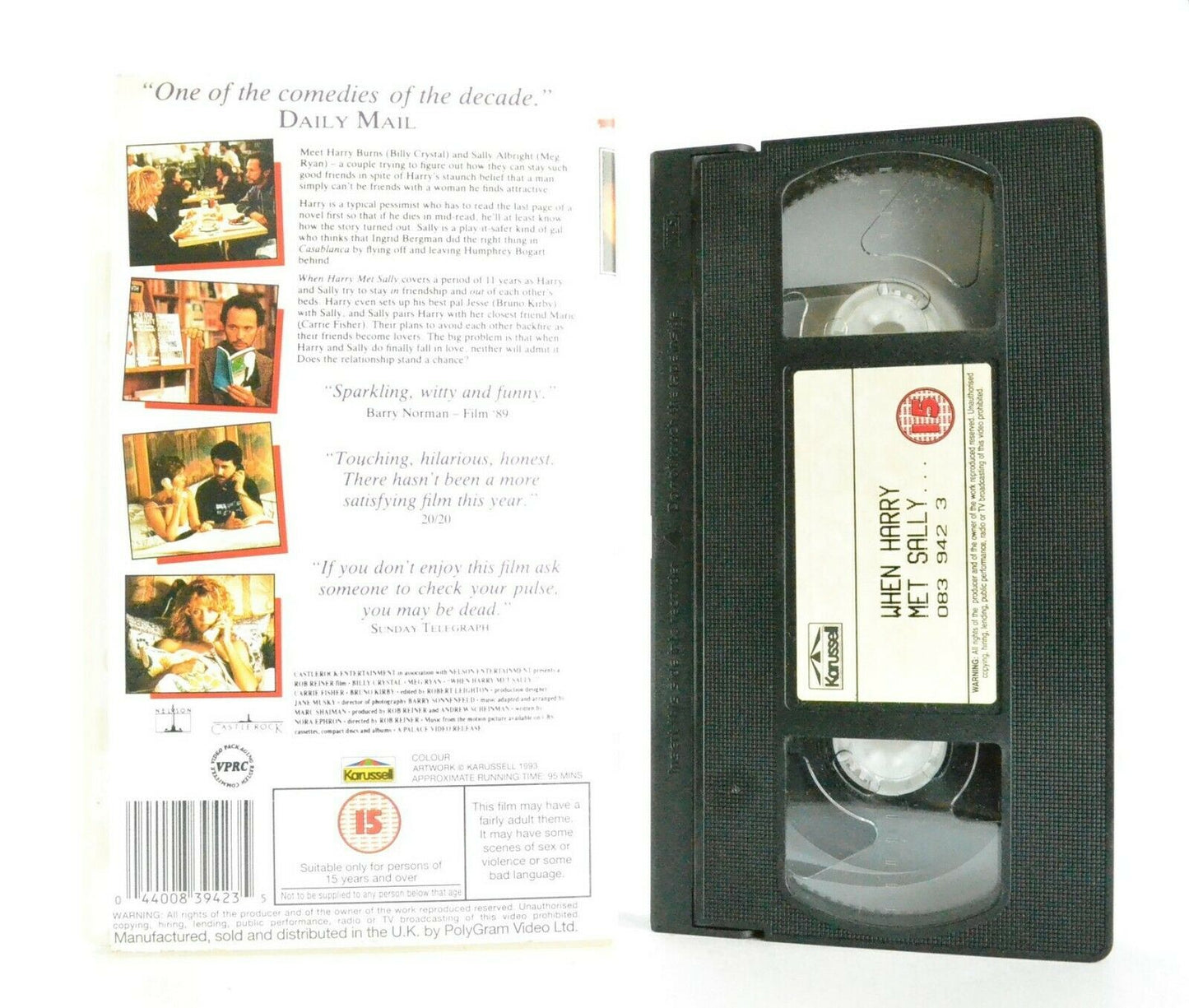 When Harry Met Sally: A R.Reiner Film - Romantic Comedy - B.Crystal/M.Ryan - VHS-