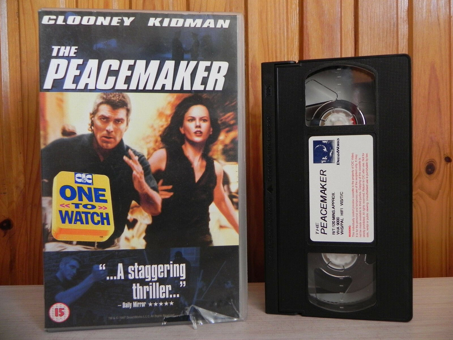 The Peacemaker - Clooney - Crime, Action, Thriller - Sample Copy Video - Pal VHS-