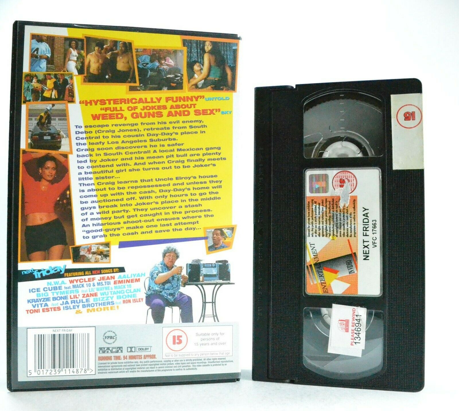 Next Friday: Stoner Comedy - Large Box - Ex-Rental - Ice Cube/M.Epps - Pal VHS-