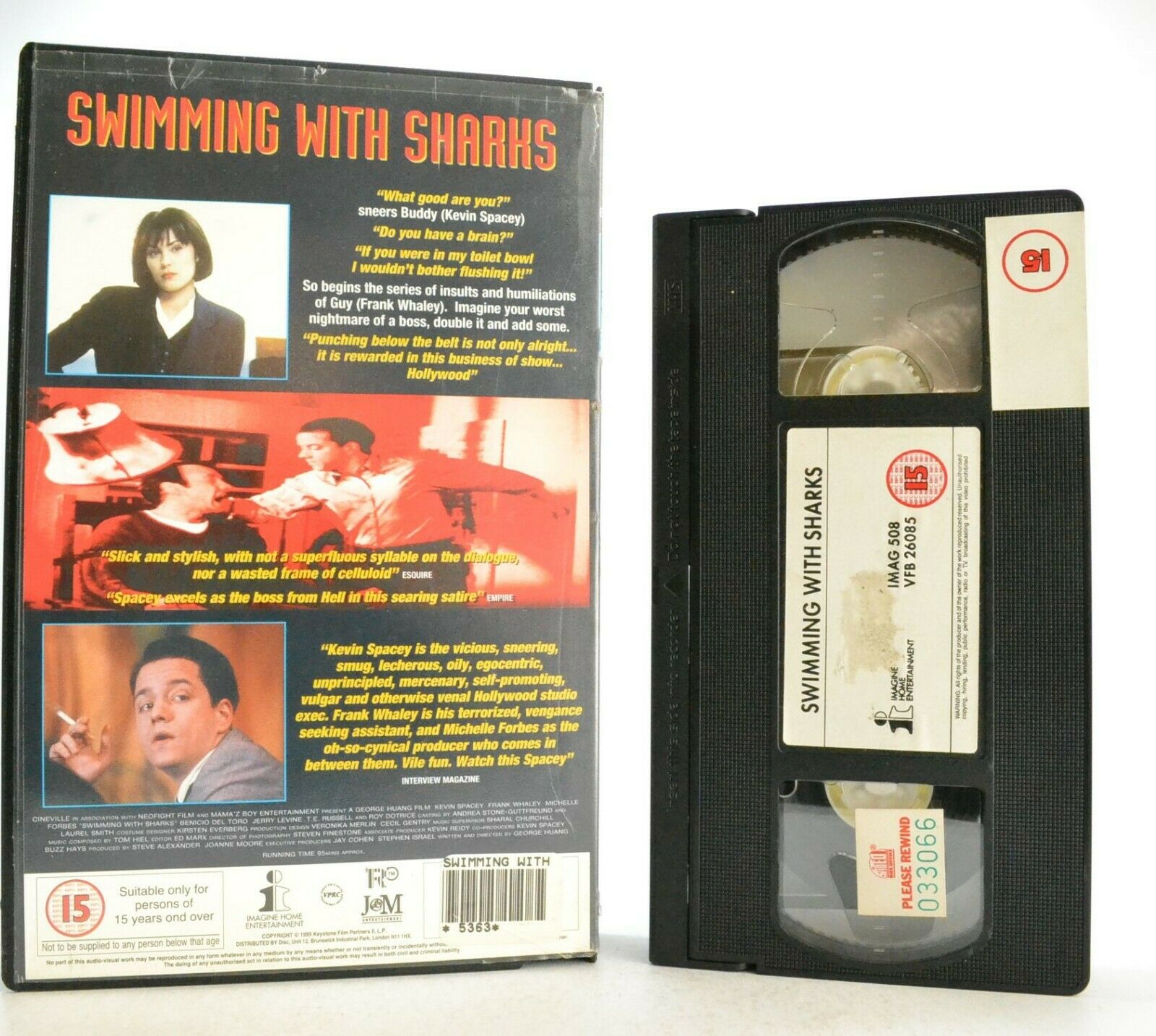 Swimming With Sharks: Comedy Drama (1994) - Large Box - K.Spacey/F.Whaley - VHS-