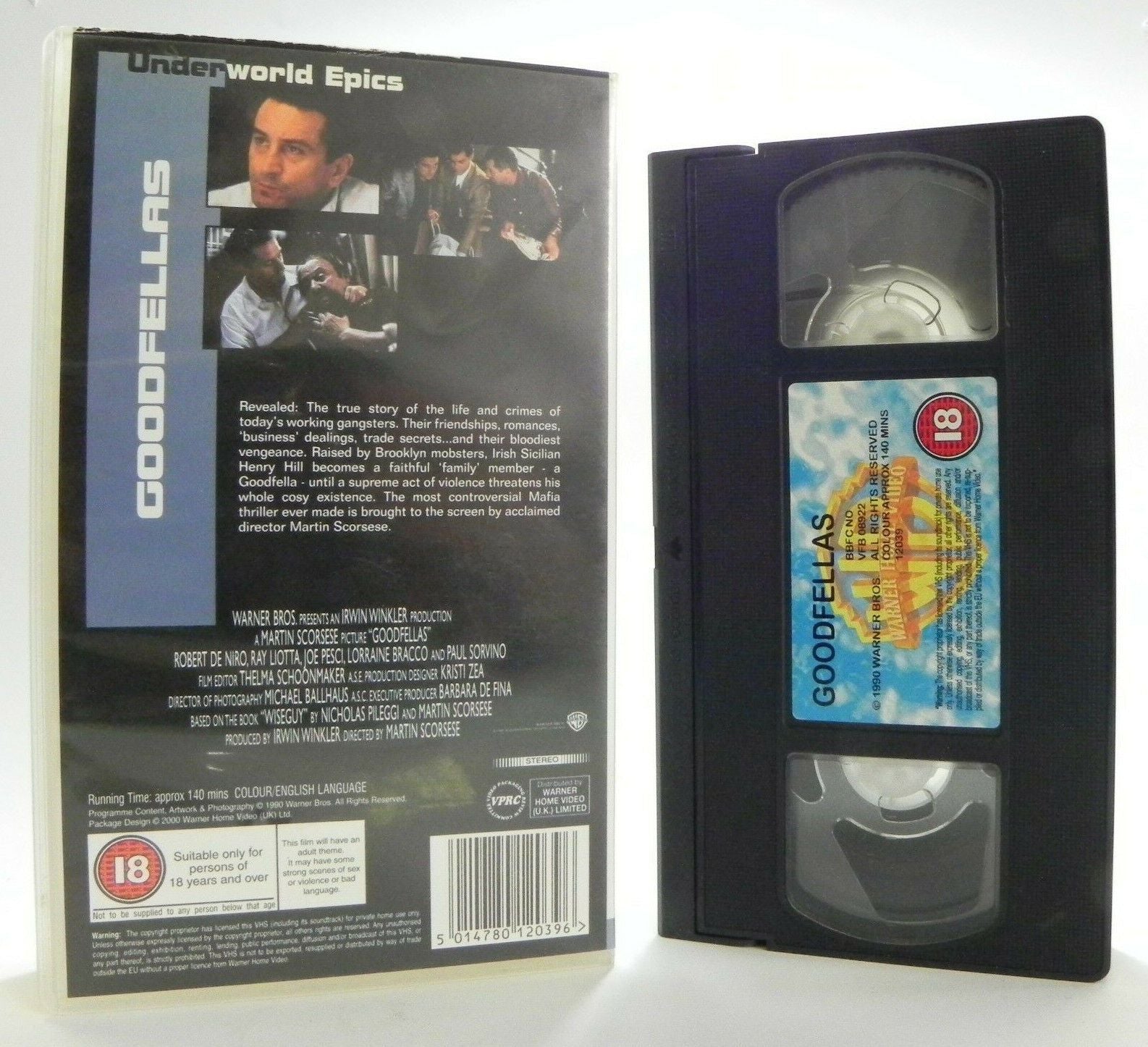 Goodfellas: Underworld Epics - Crime/Drama (1990) - R.De Niro/J.Pesci - Pal VHS-