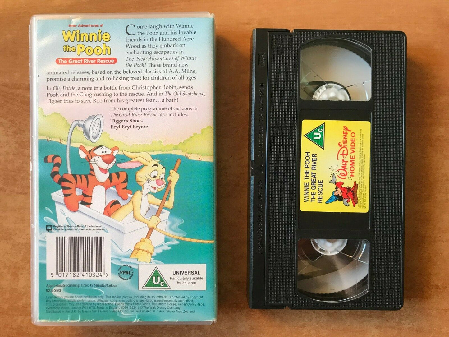 Winnie The Pooh: The Great River Rescue [Walt Disney] Animated - Kids - Pal VHS-