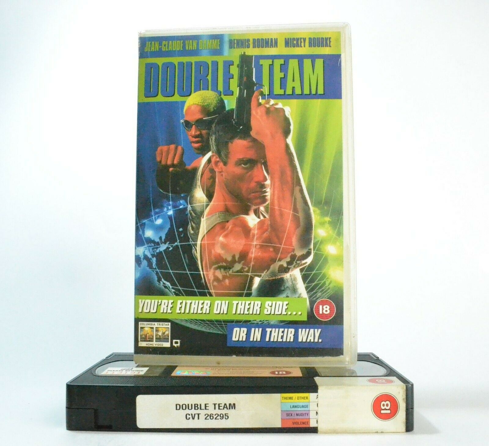 Double Team: Jean-Claude Van Damme/Dennis Rodman - Action - Large Box - Pal VHS-