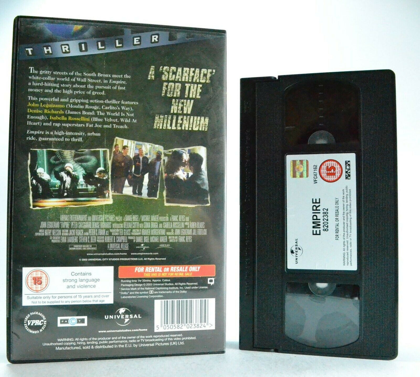 Empire: Gangster Drama (2002) - Large Box - Ex-Rental - Fat Joe / Treach - VHS-