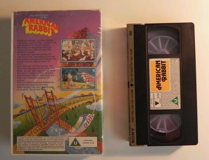 The Adventures of the American Rabbit (1986); Animated - Large Box - Children's - Pal VHS-