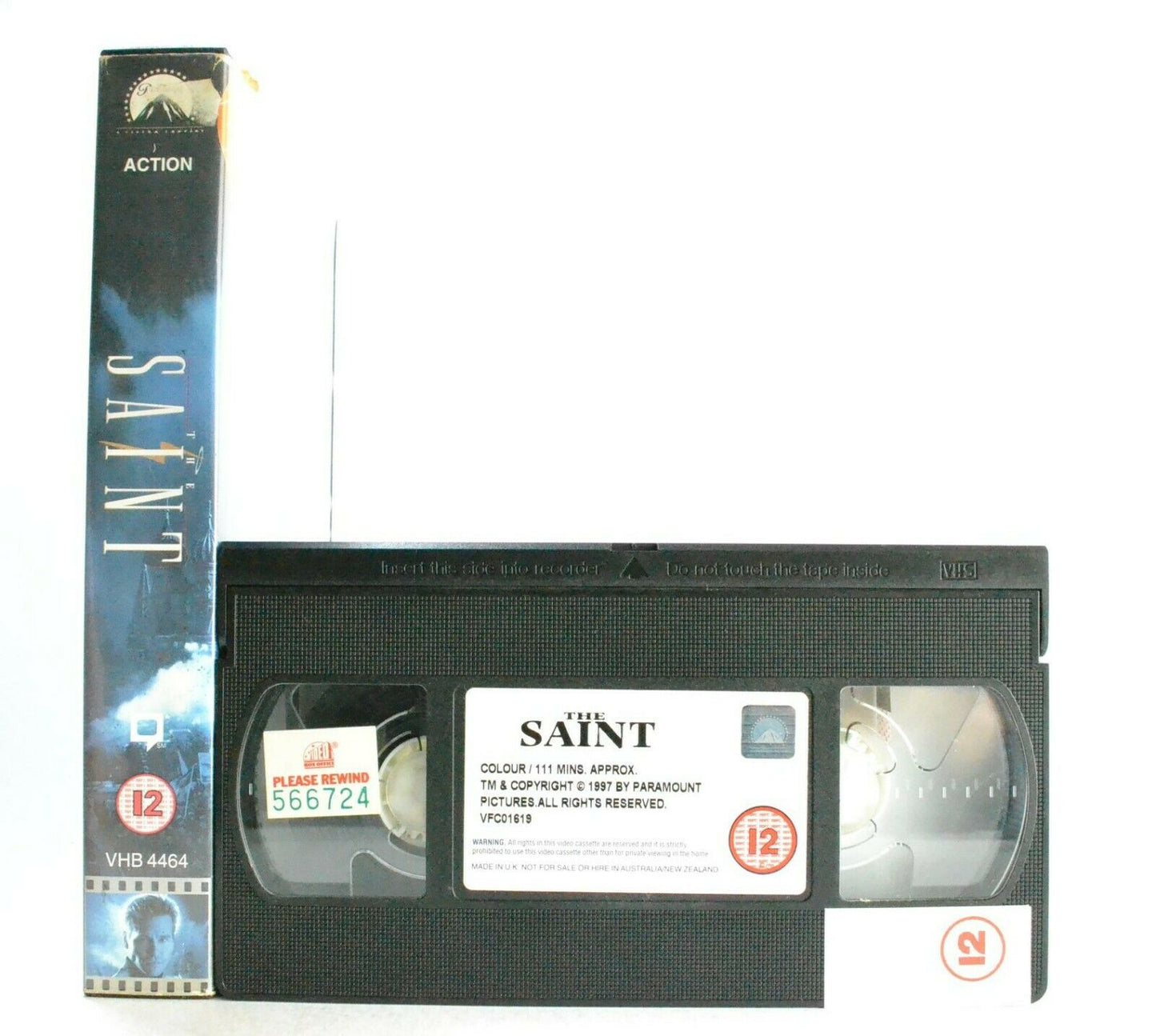 The Saint: Action/Adventure (1997) - Large Box - Val Kilmer/Elisabeth Shue - VHS-