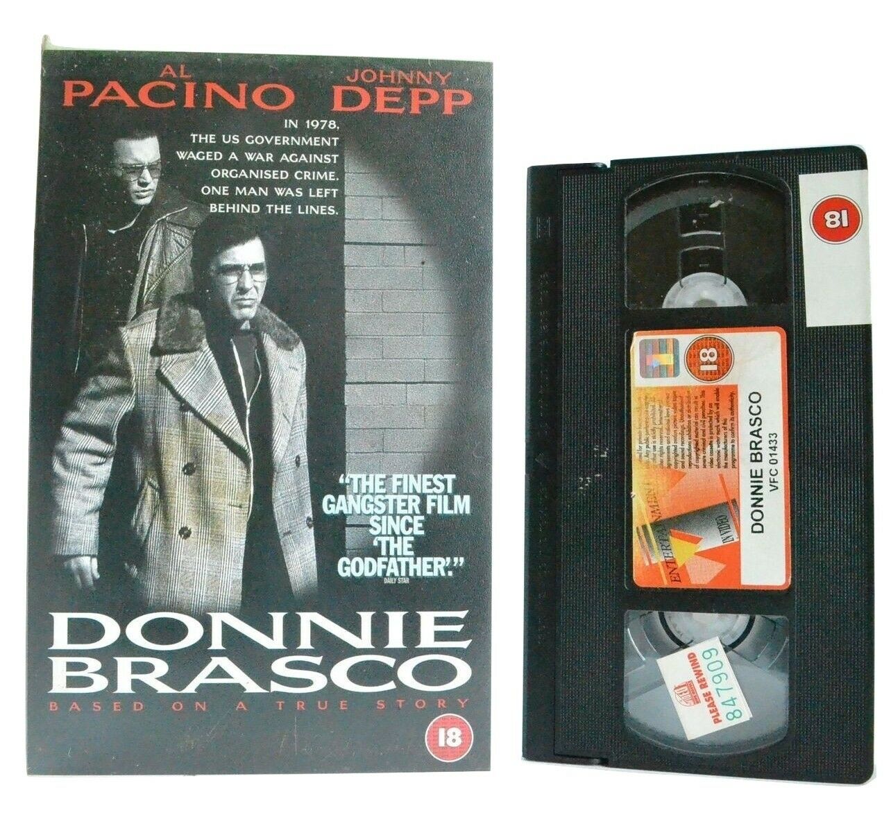 Donnie Brasco: Based On True Story - Drama - Large Box - A.Pacino/J.Depp - VHS-