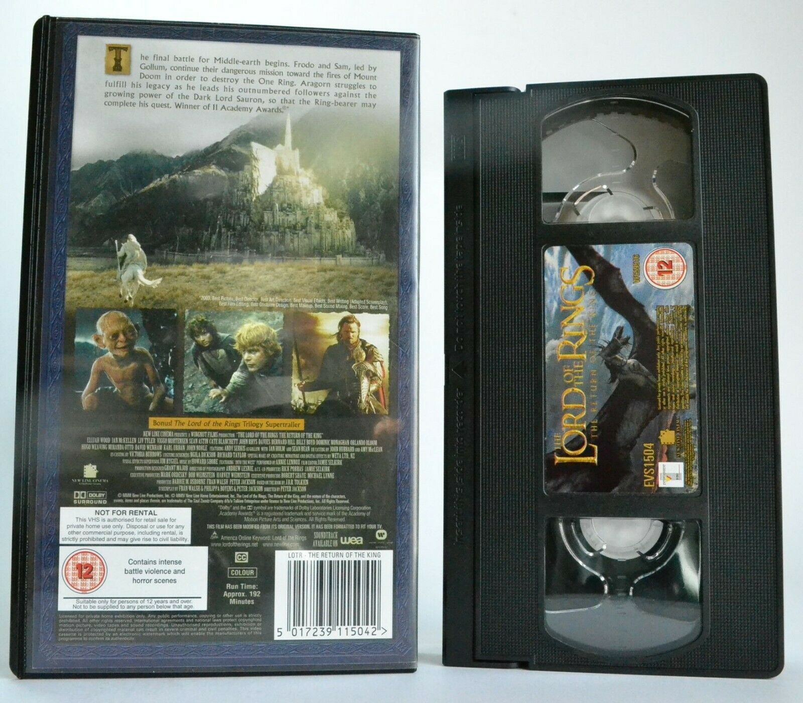 The Lord Of The Rings: The Return Of The King; Peter Jackson - Fantasy - Pal VHS-