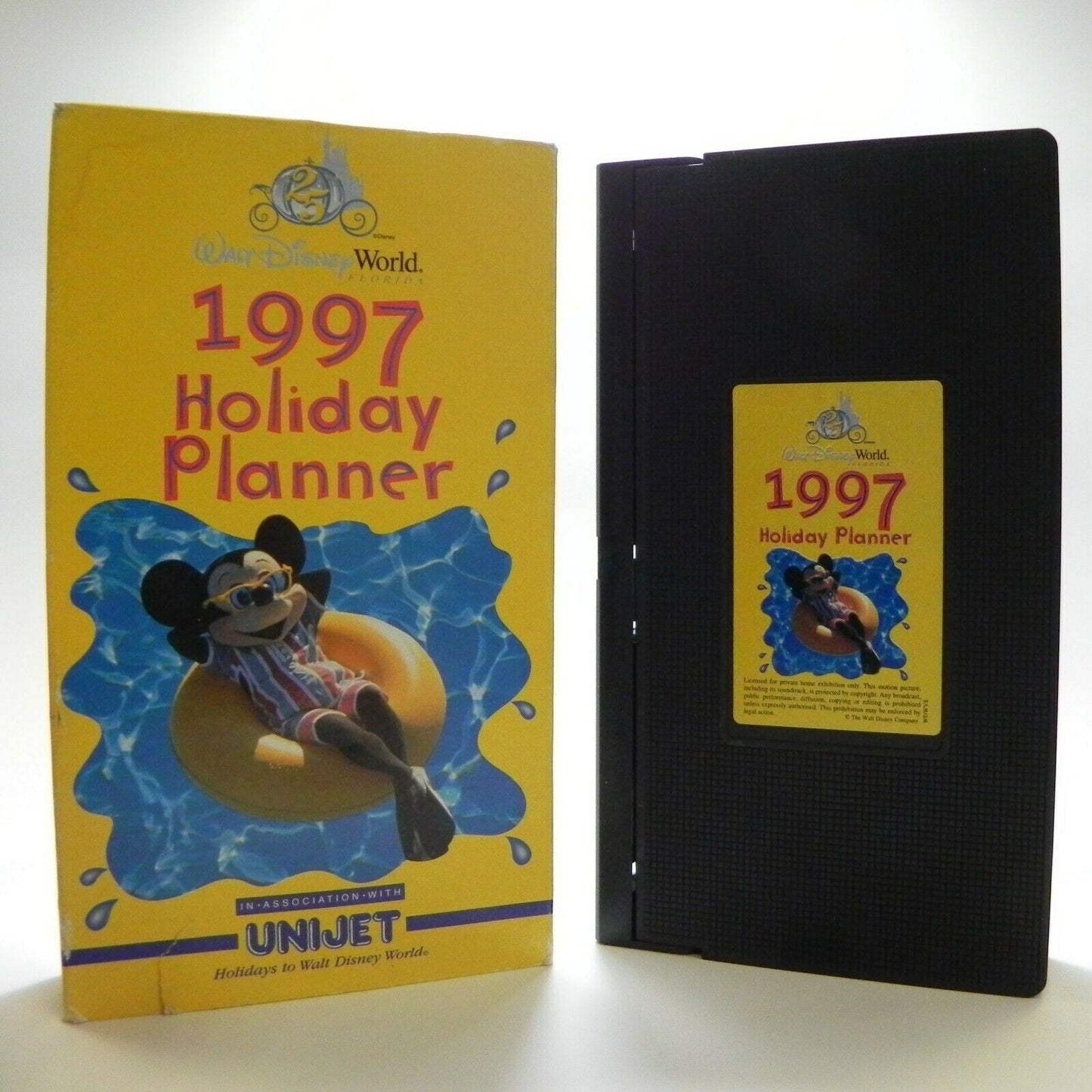 Walt Disney World: 1997 Holiday Planner - Carton Box - Perfect Holiday - VHS-