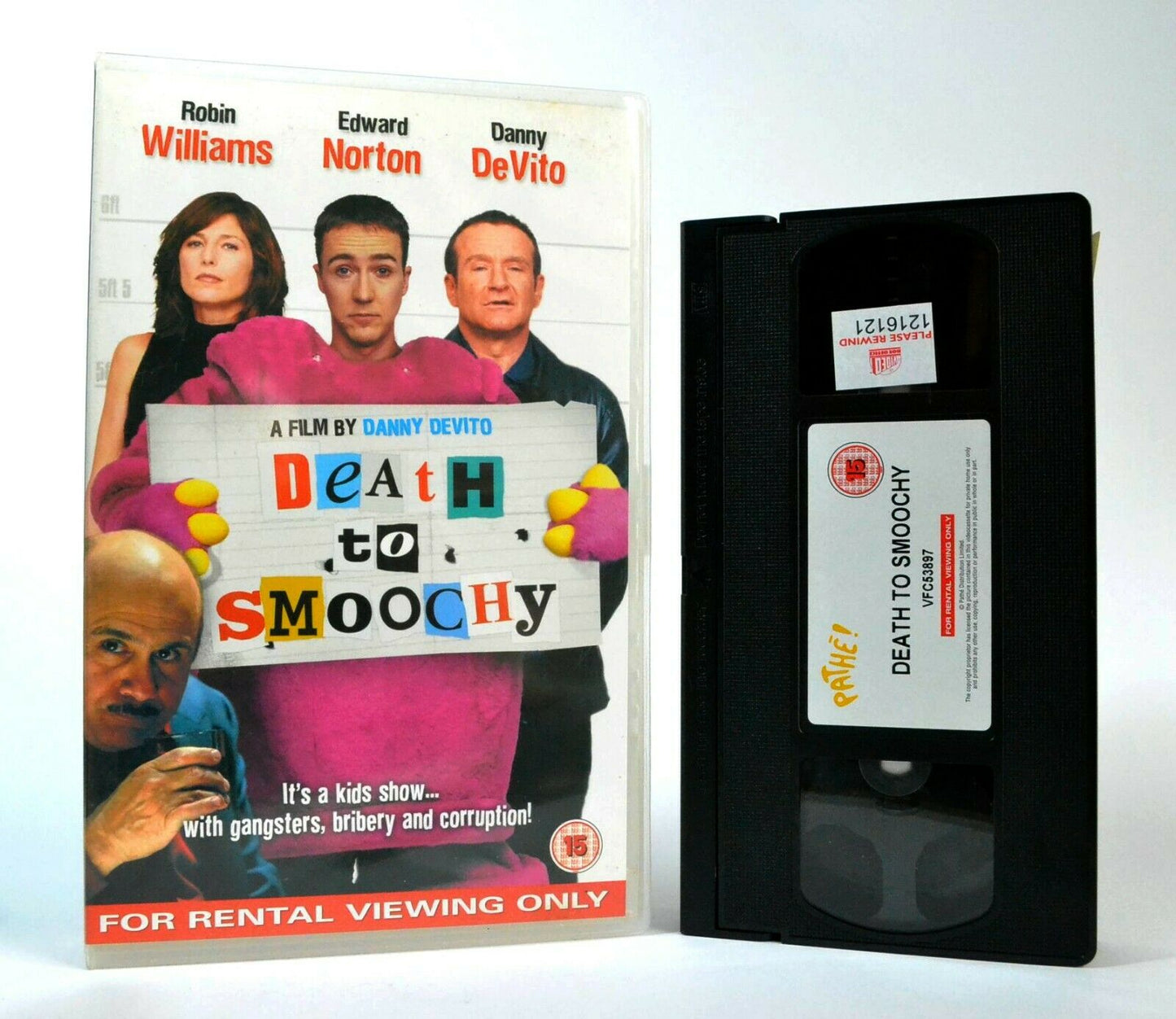 Death To Smoochy: Film By: D.DeVito - Large Box - Crime Comedy - E.Norton - VHS-