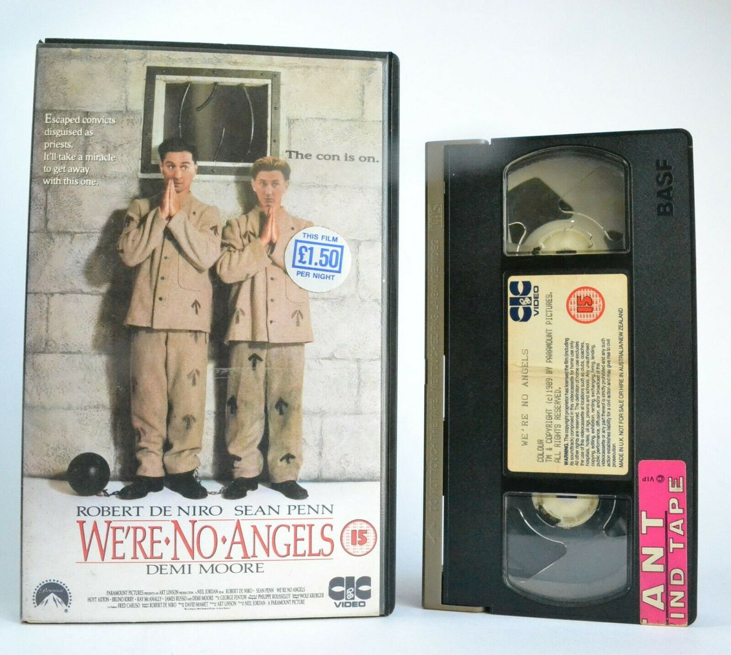 We're No Angels: CIC Video (1989) - Comedy - Large Box - R.De Niro/S.Penn - VHS-