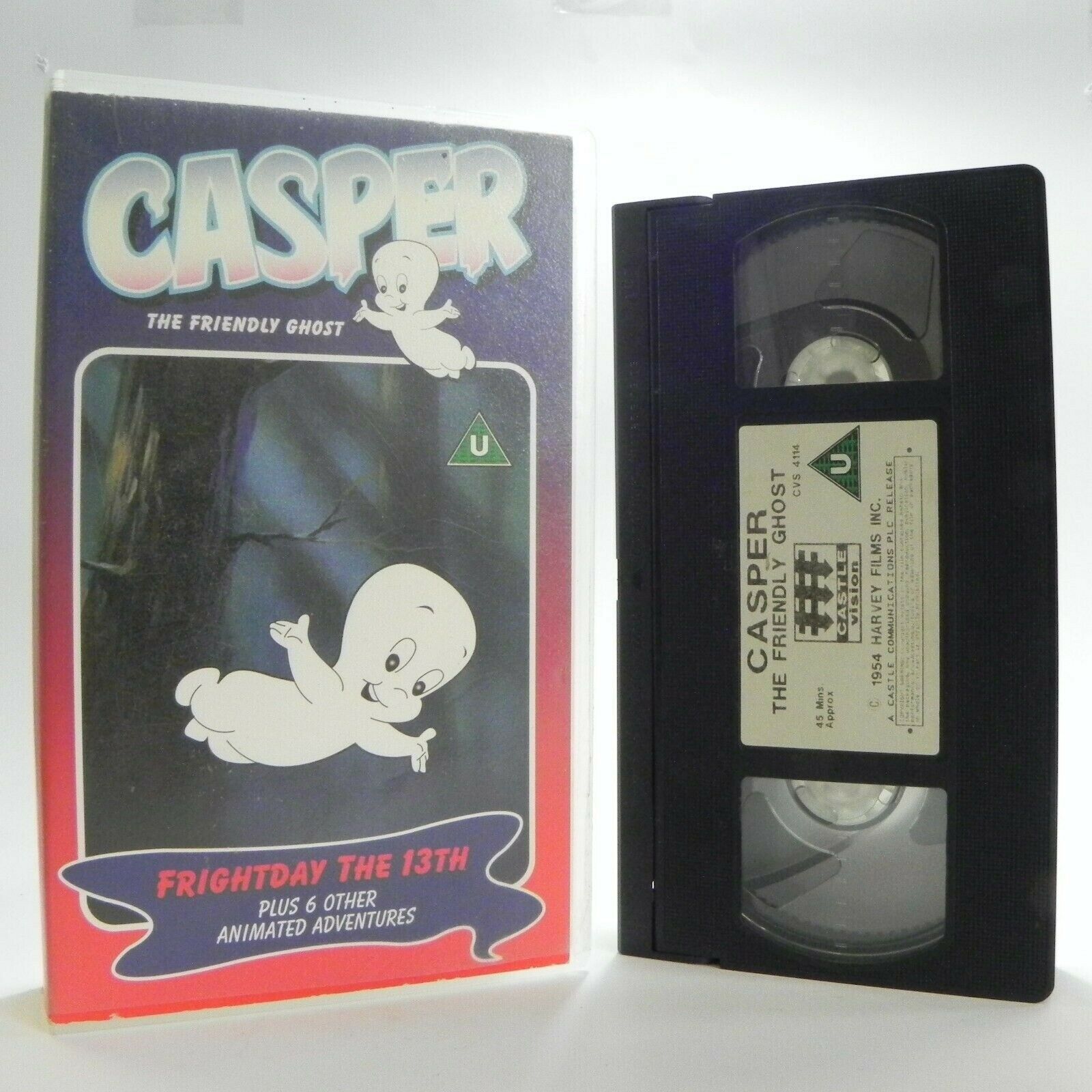 Casper The Friendly Ghost: Frightday The 13th - Animated - Kids - Pal VHS-