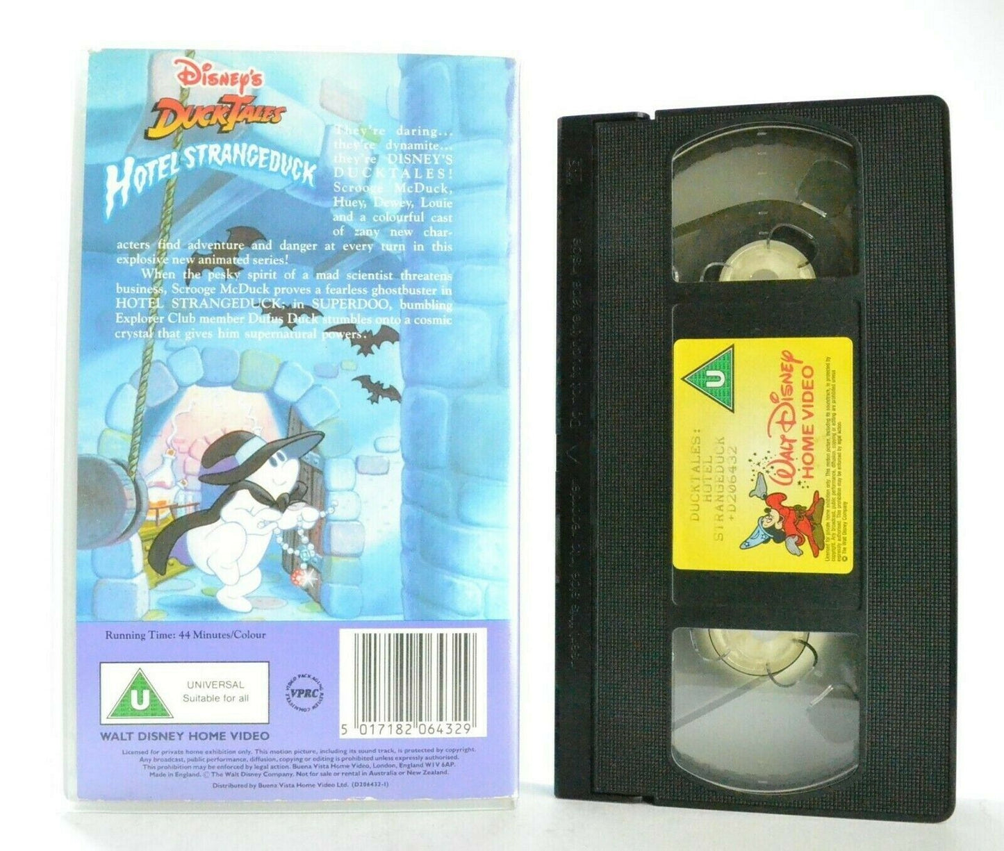 Duck Tales: Hotel Strangeduck - Disney - Animated Adventures - Children's - VHS-