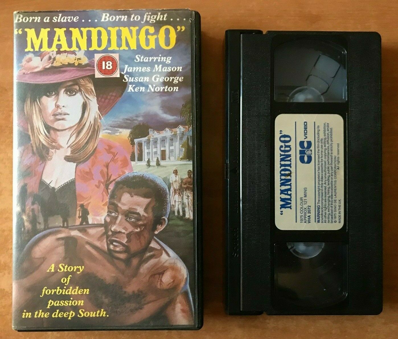 Mandingo (1975); [CIC Video]: Rough Historical Drama/Stallone Plays Extra - VHS-