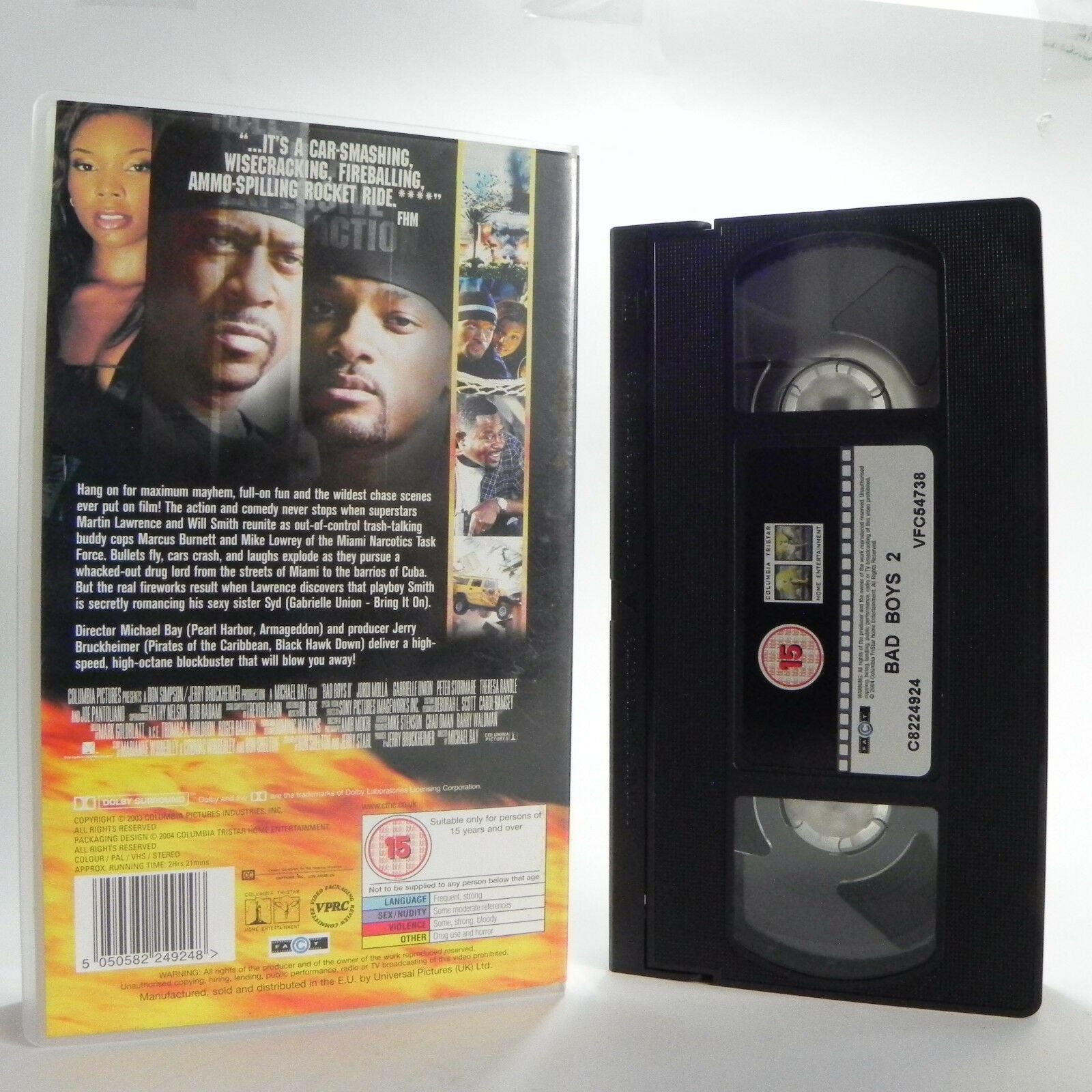 Bad Boys 2 - Columbia - Martin Lawrence - Will Smith - Crime/Action/Comedy VHS-