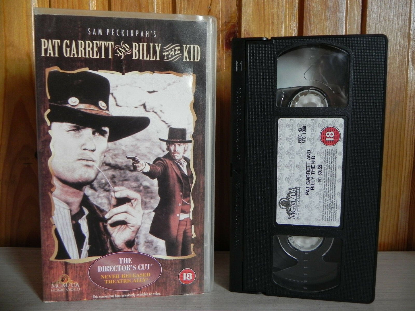 Pat Garrett And Billy The Kid - MGM/UA - Western - The Director's Cut - Pal VHS-