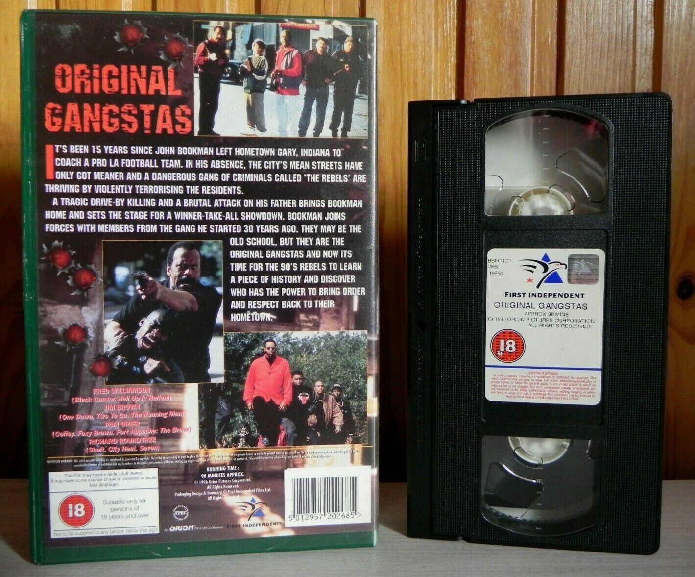 Original Gangsters (1996): Action/Gangster Movie - Large Box - Pam Grier - VHS-