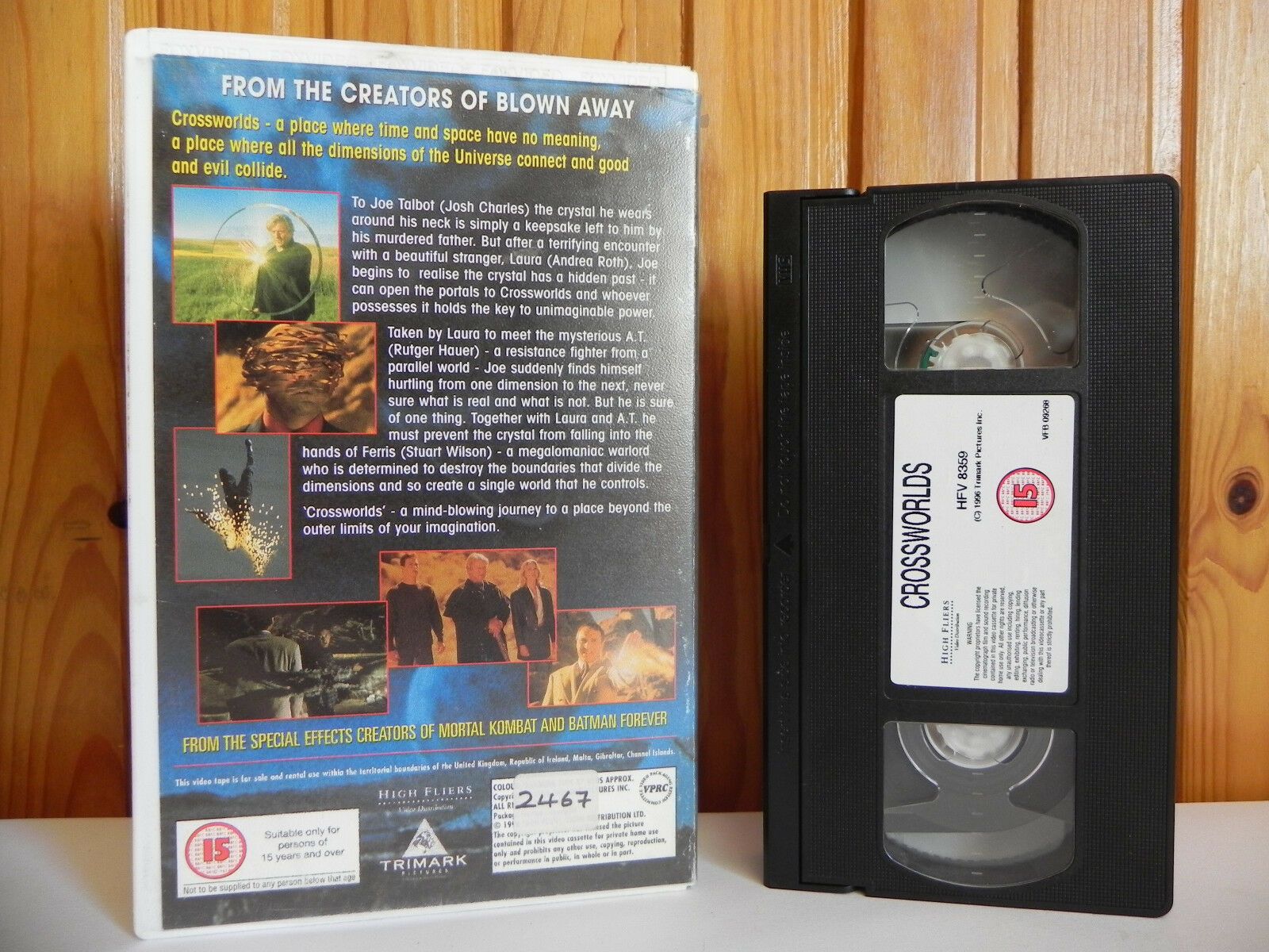 Crossworlds - High Fliers - Sci-Fi - Rutger Hauer - Large Box - Pal Video - VHS-
